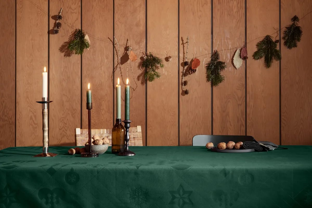 Rosendahl Duge Natale Damaskdug i Grøn, 320 cm, 3