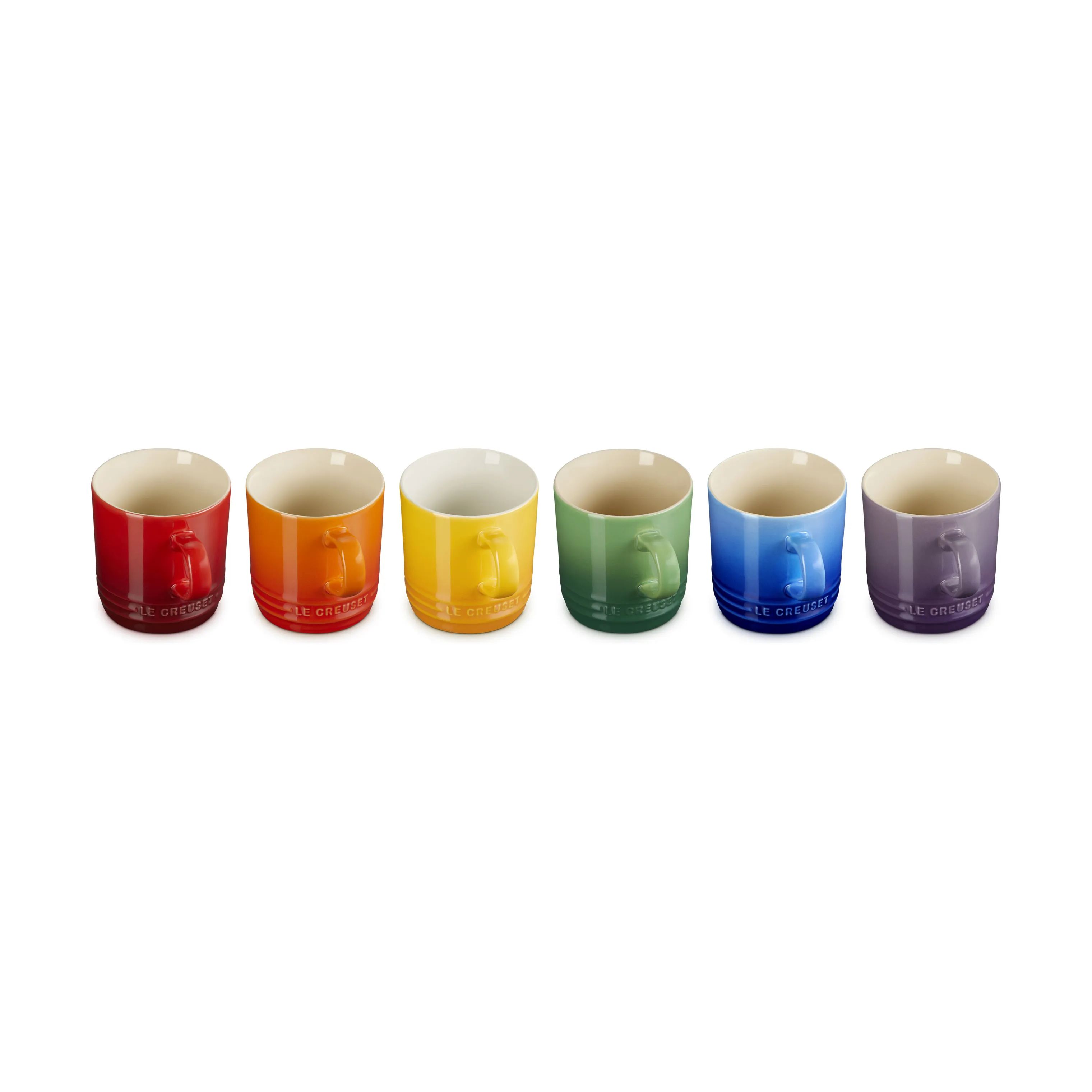 Le Creuset Krus og kopper med hank Rainbow Krus - 6 stk. i Rainbow, 6