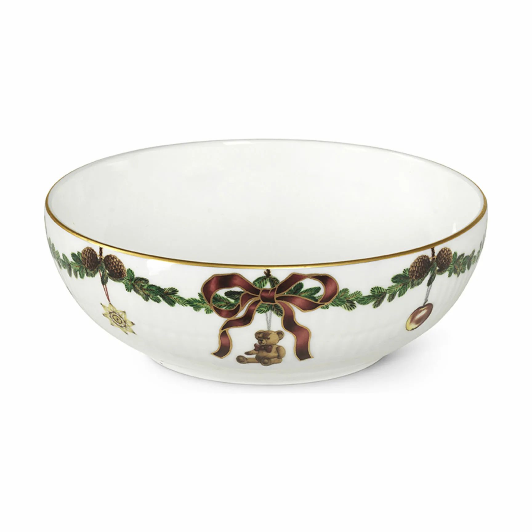 Royal Copenhagen Skåle Stjerne Riflet Jul Skål i 50 cl, 1