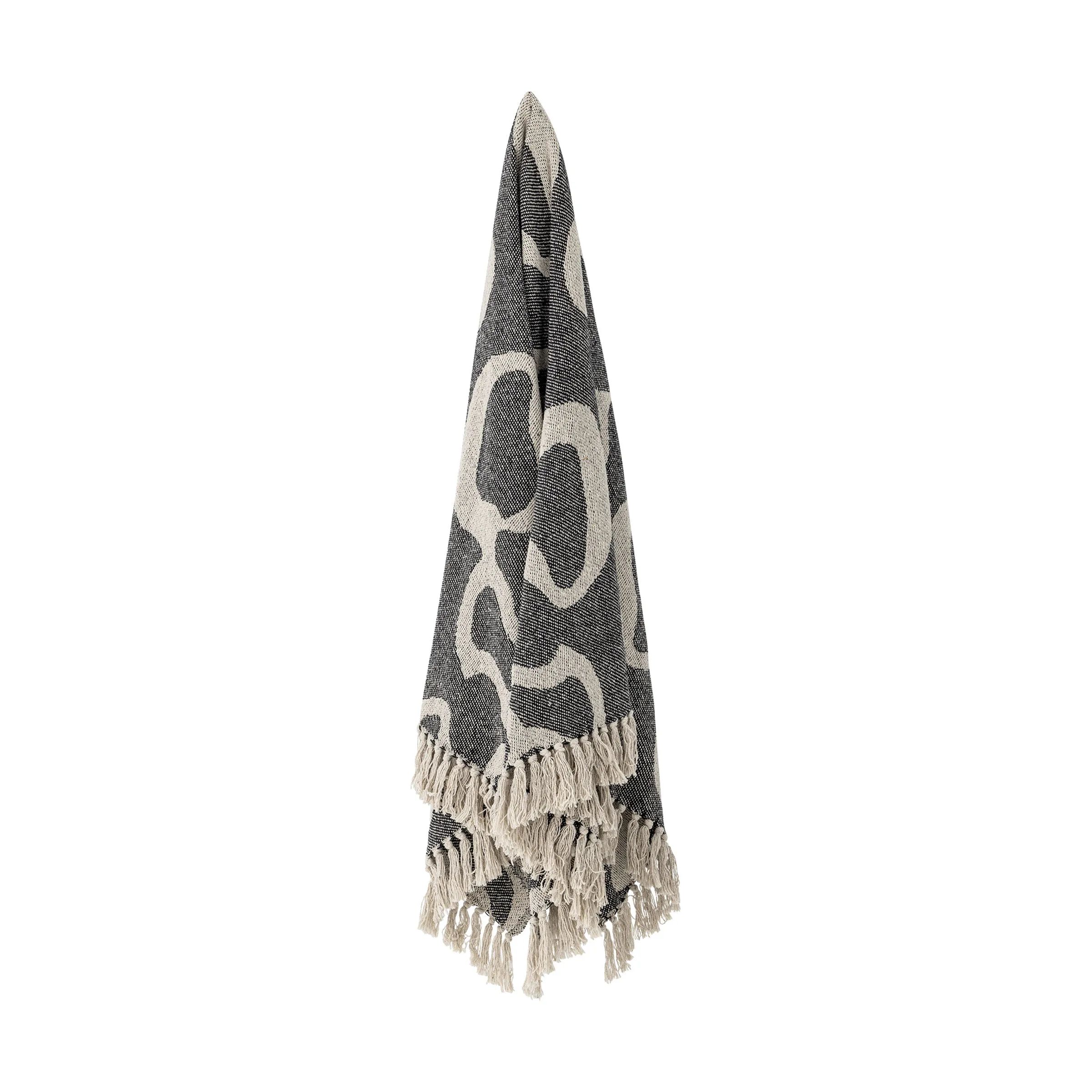 Bloomingville Plaider Salobre Plaid i Sort, 4