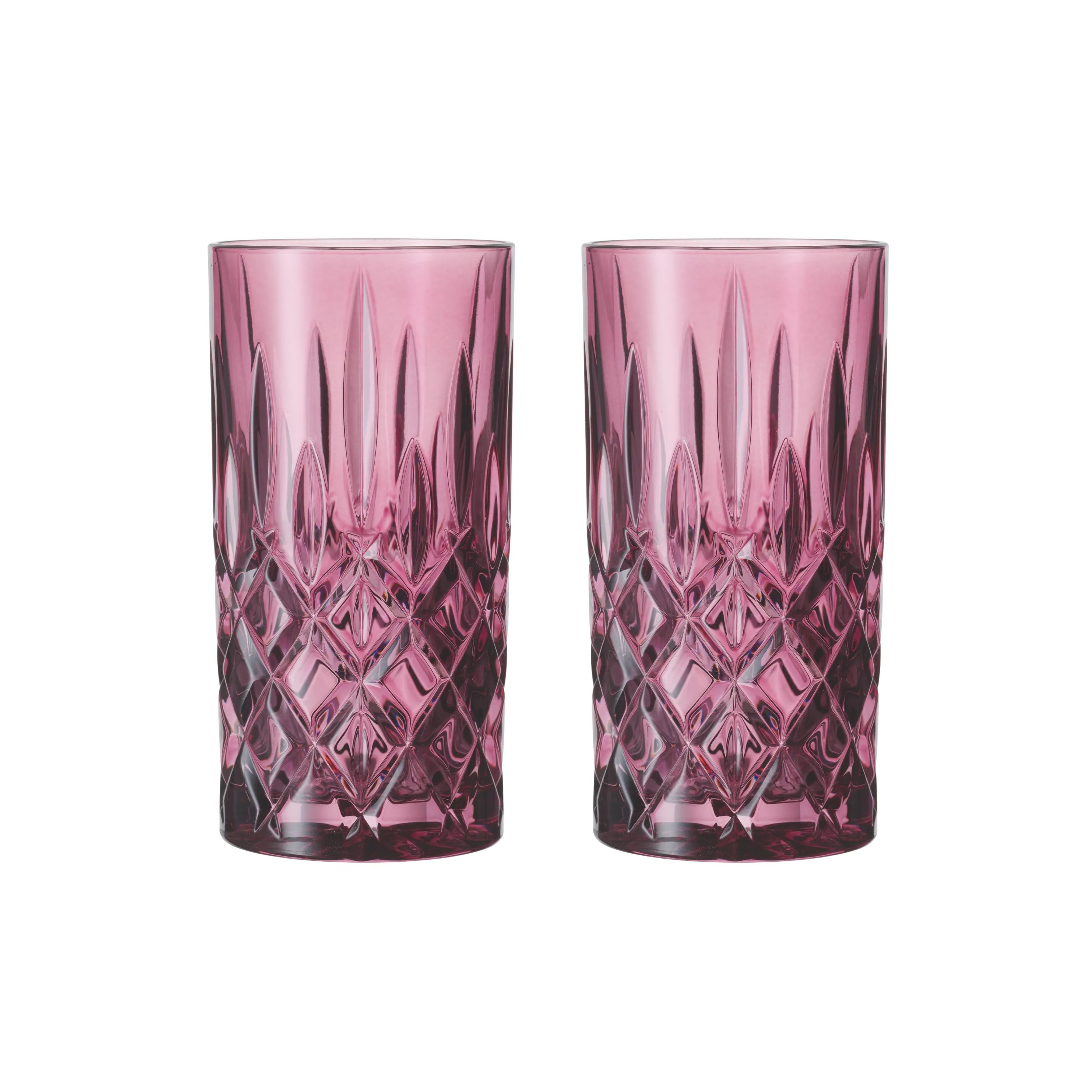 Nachtmann Highball glas Noblesse Longdrinkglas - 2 stk. i Berry, 1