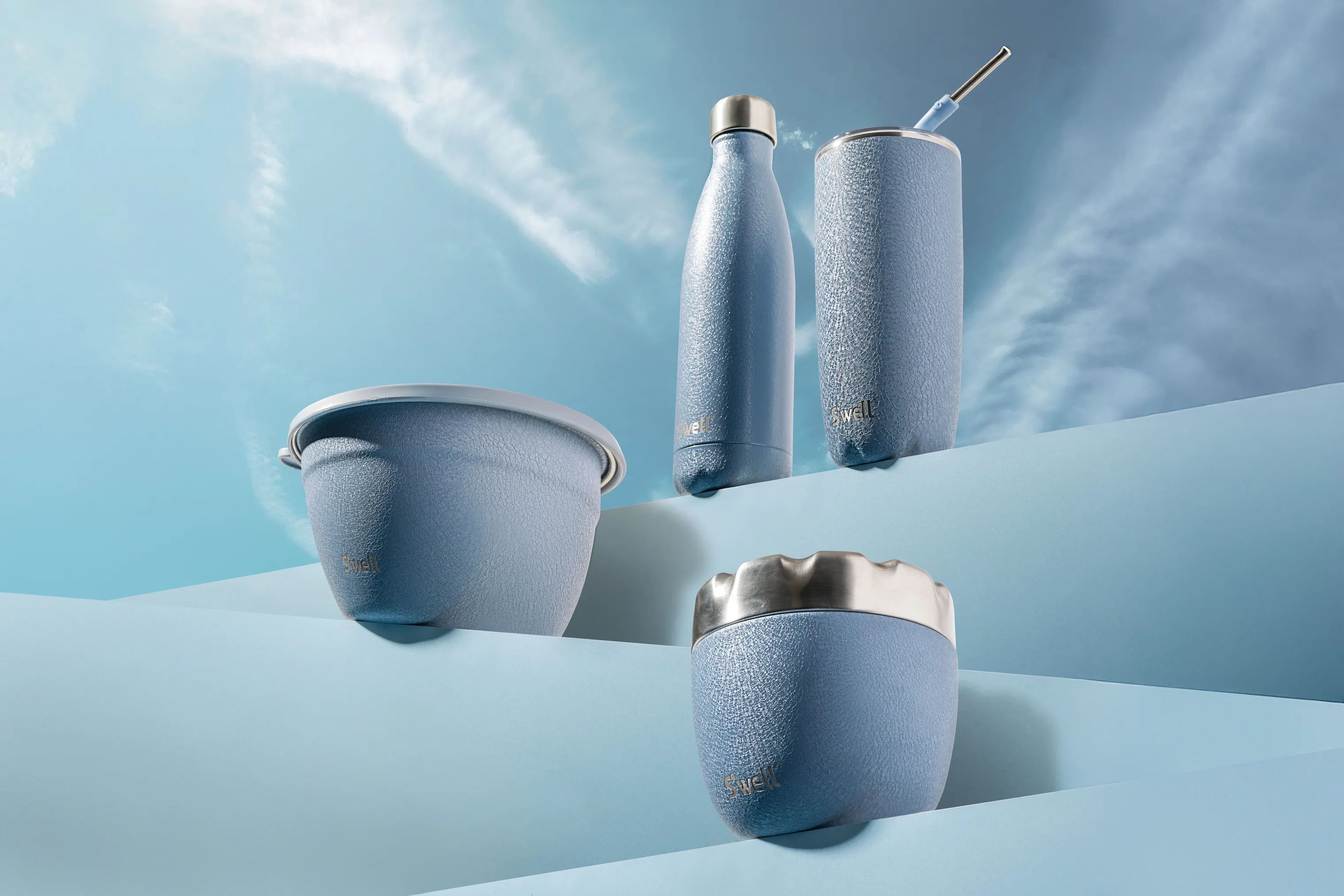S'well Termoflasker Termoflaske i sky blue, 500 ml, 3