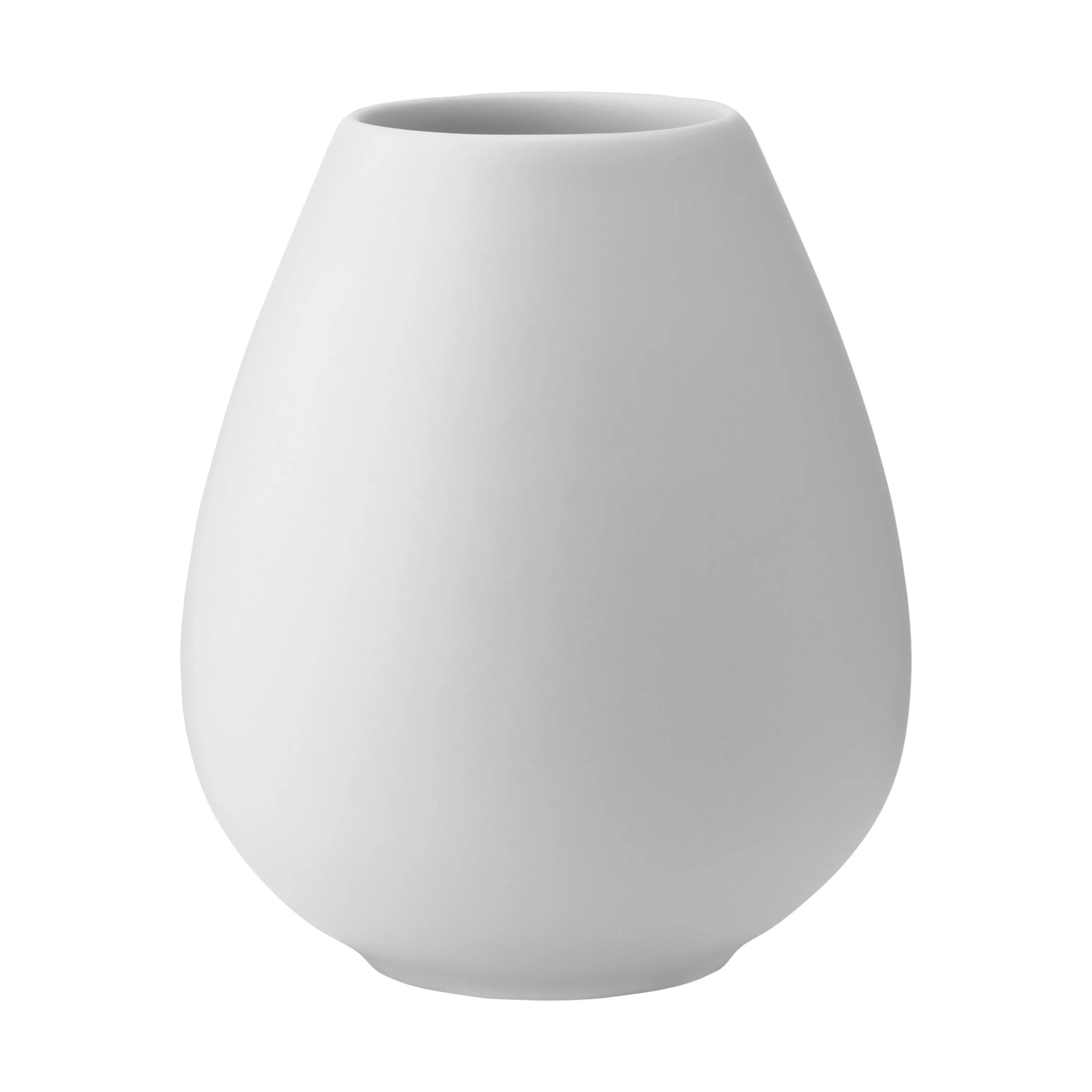 Knabstrup Keramik Vaser Earth Vase i Hvid, 14 cm, 1