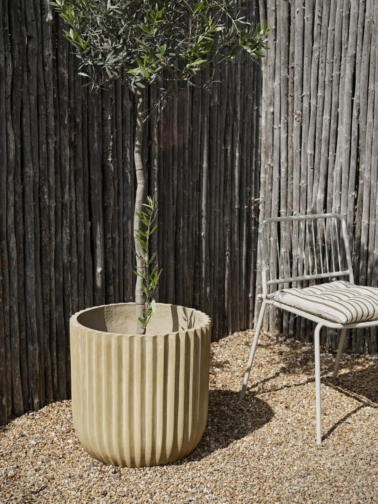 Broste Copenhagen Plantekrukker Fiber Krukke i Beige, 50, 2