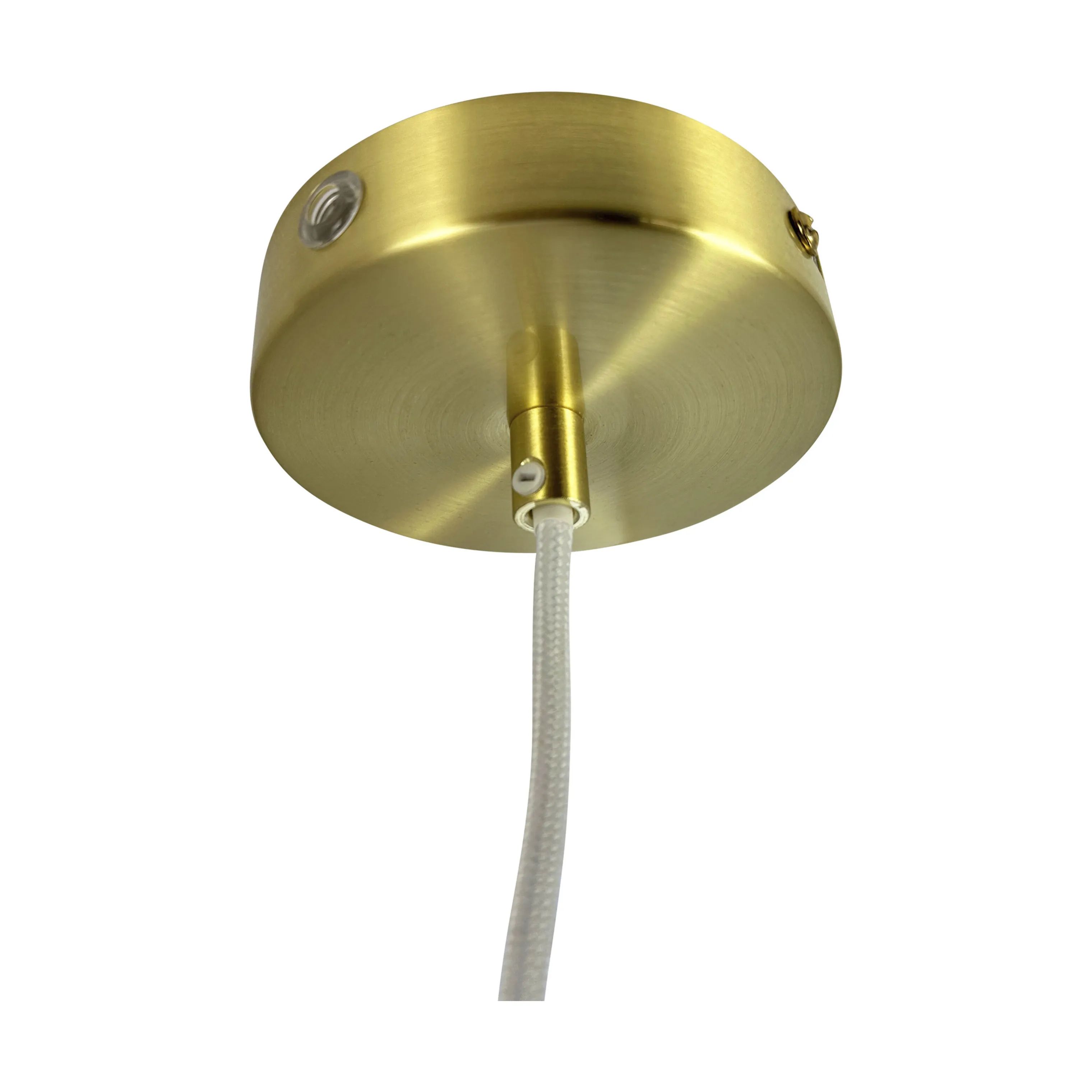 Dyberg Larsen Pendler DL20 Lysekrone i Opal/ Messing, 50 cm, 4