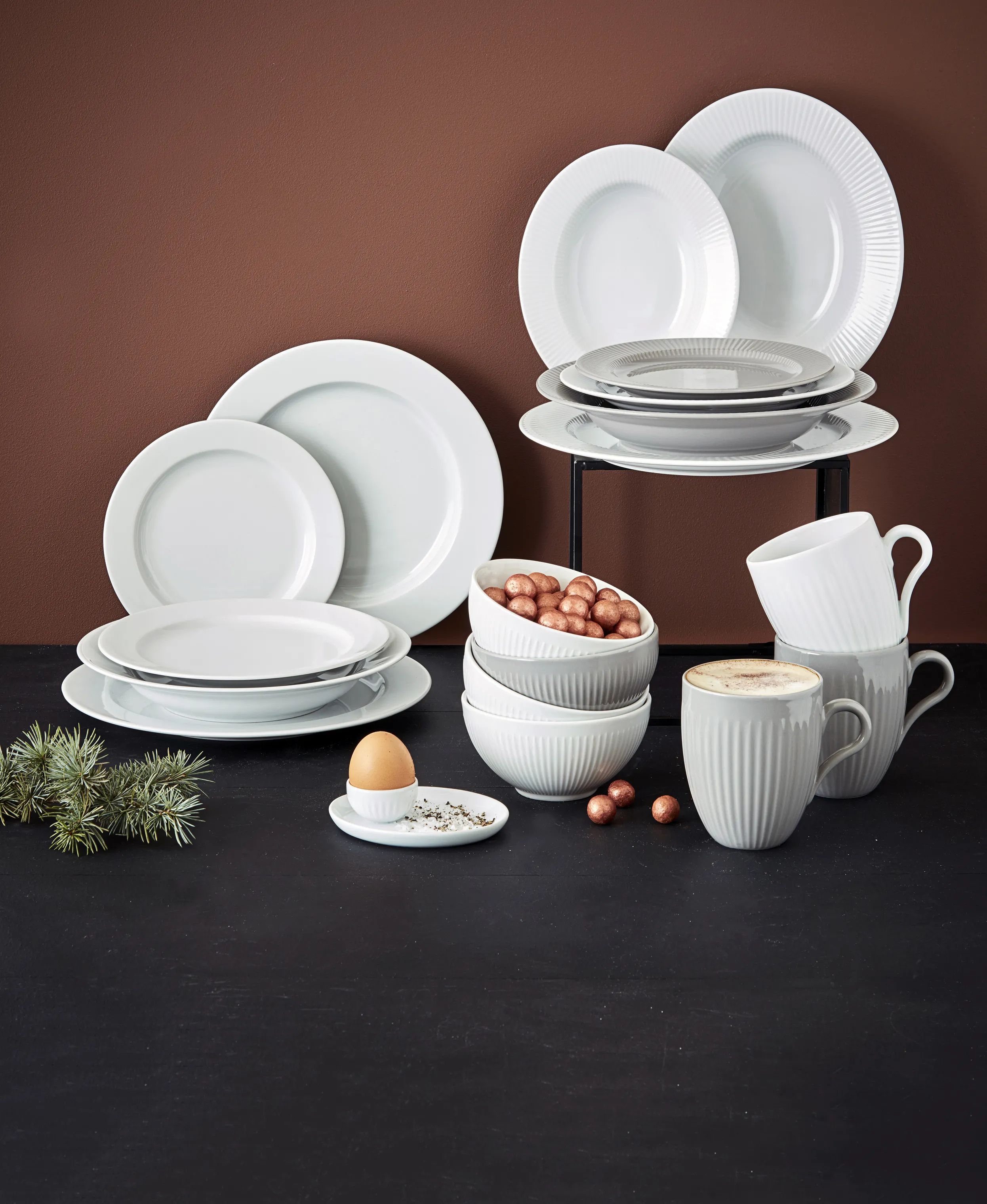Eva Trio Serveringsfade Legio Nova Tallerken i Hvid, 3