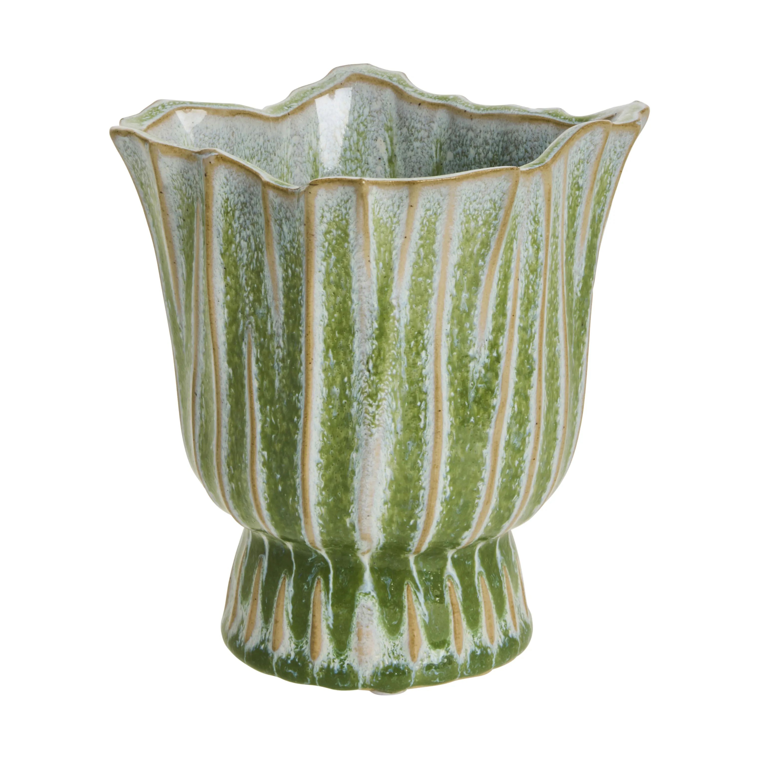 Lene Bjerre Urtepotteskjulere Palazzo Urtepotteskjuler i Grøn, 15 cm, 1