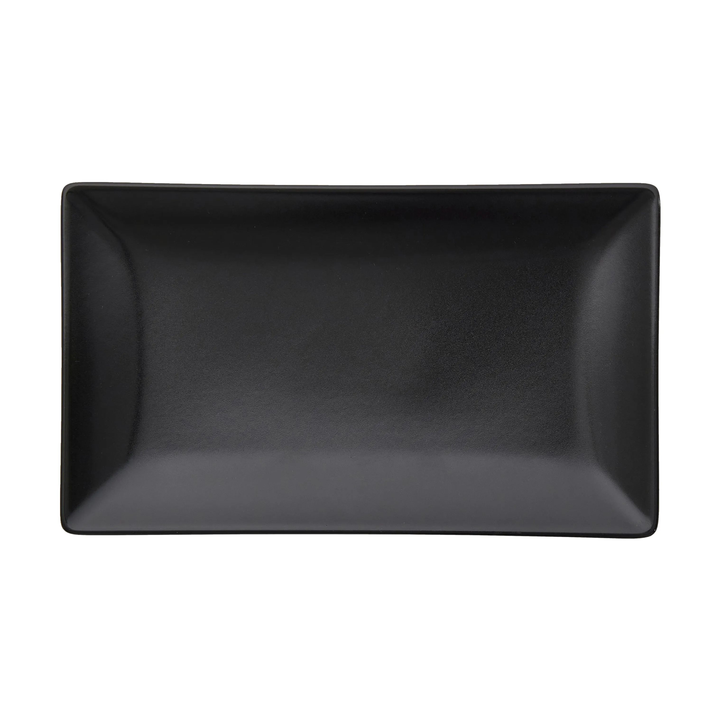 Aida Middagstallerkener Quadro Rektangulær Tallerken i Sort, B20 x L30 cm, 1