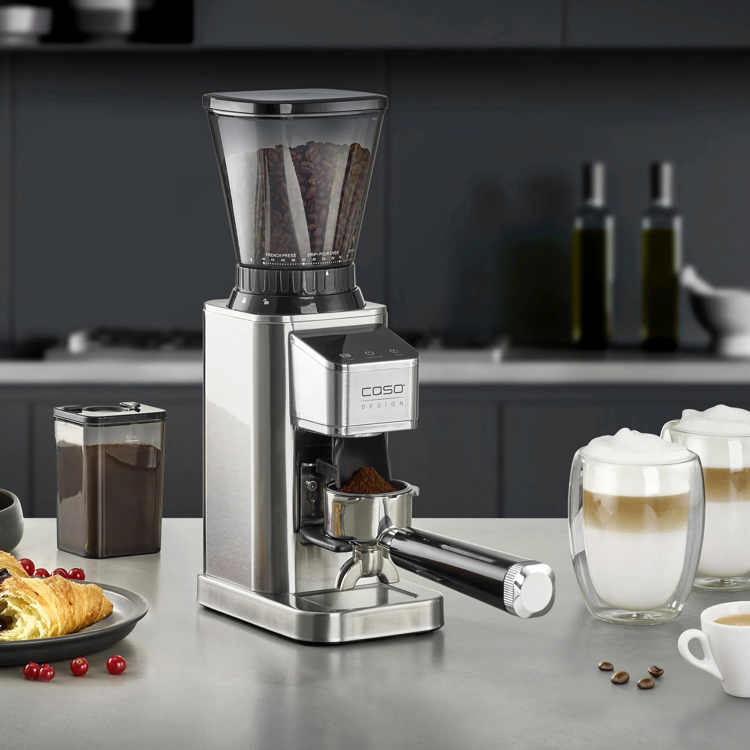 Caso Kaffekværne Baristachef Inox Kaffekværn CS1834 i Sølv, 6