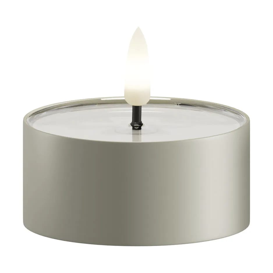 Deluxe Homeart LED-lys Udendørs LED Fyrfadslys - 2 stk. i Salvie grøn , 6,5 cm, 4