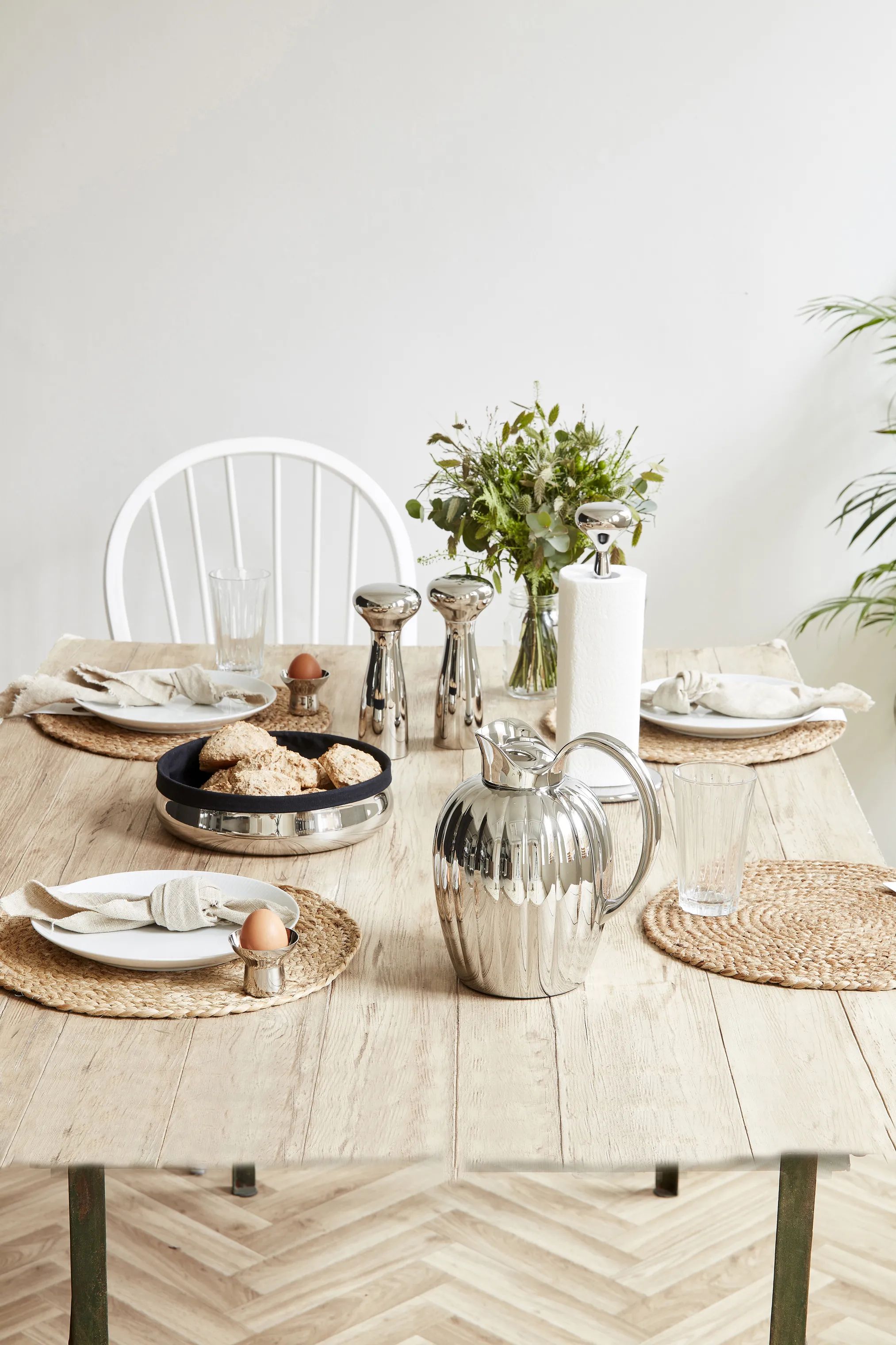 Georg Jensen Æggebægere Alfredo Æggebæger - 2 stk. i Sølvfarvet, 2
