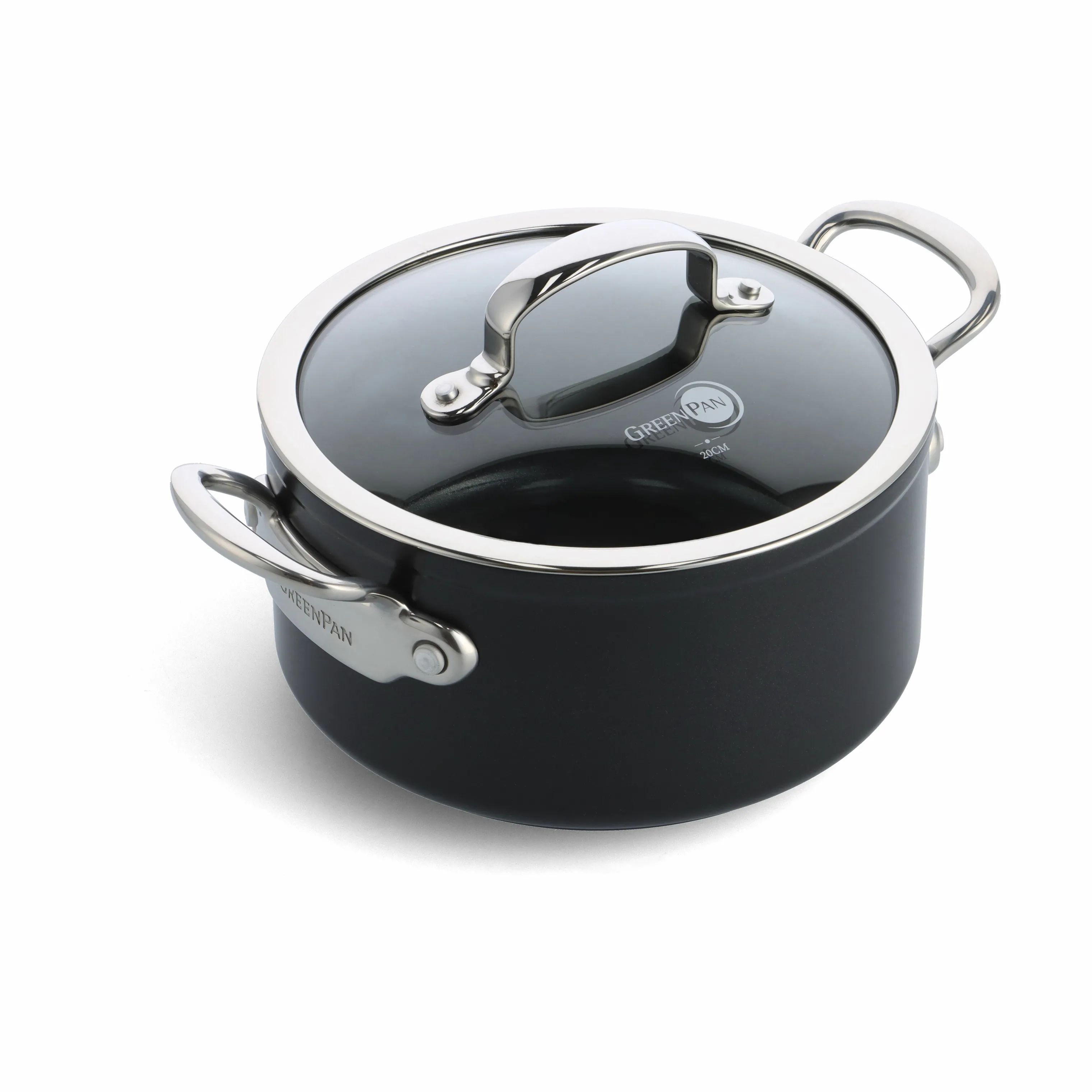 Greenpan Gryder Barcelona Pro Gryde i Sort, 4.9 L, 1