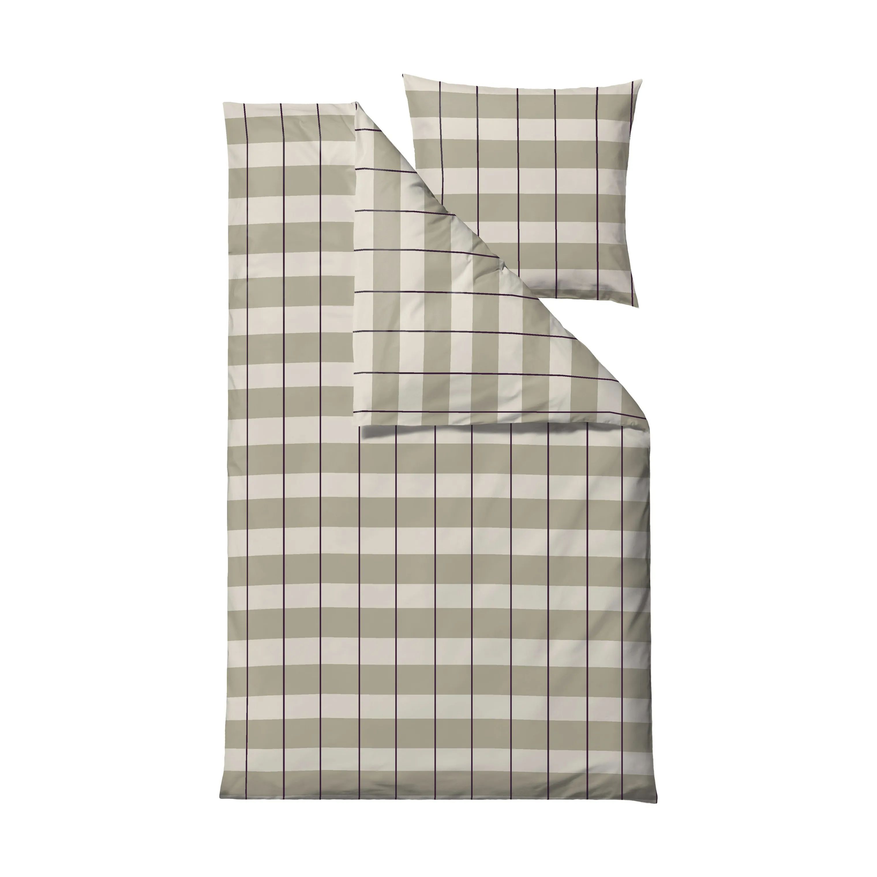 Södahl Sengetøj Blocks Sengetøj i Eucalyptus, B140 x L220 cm, 1