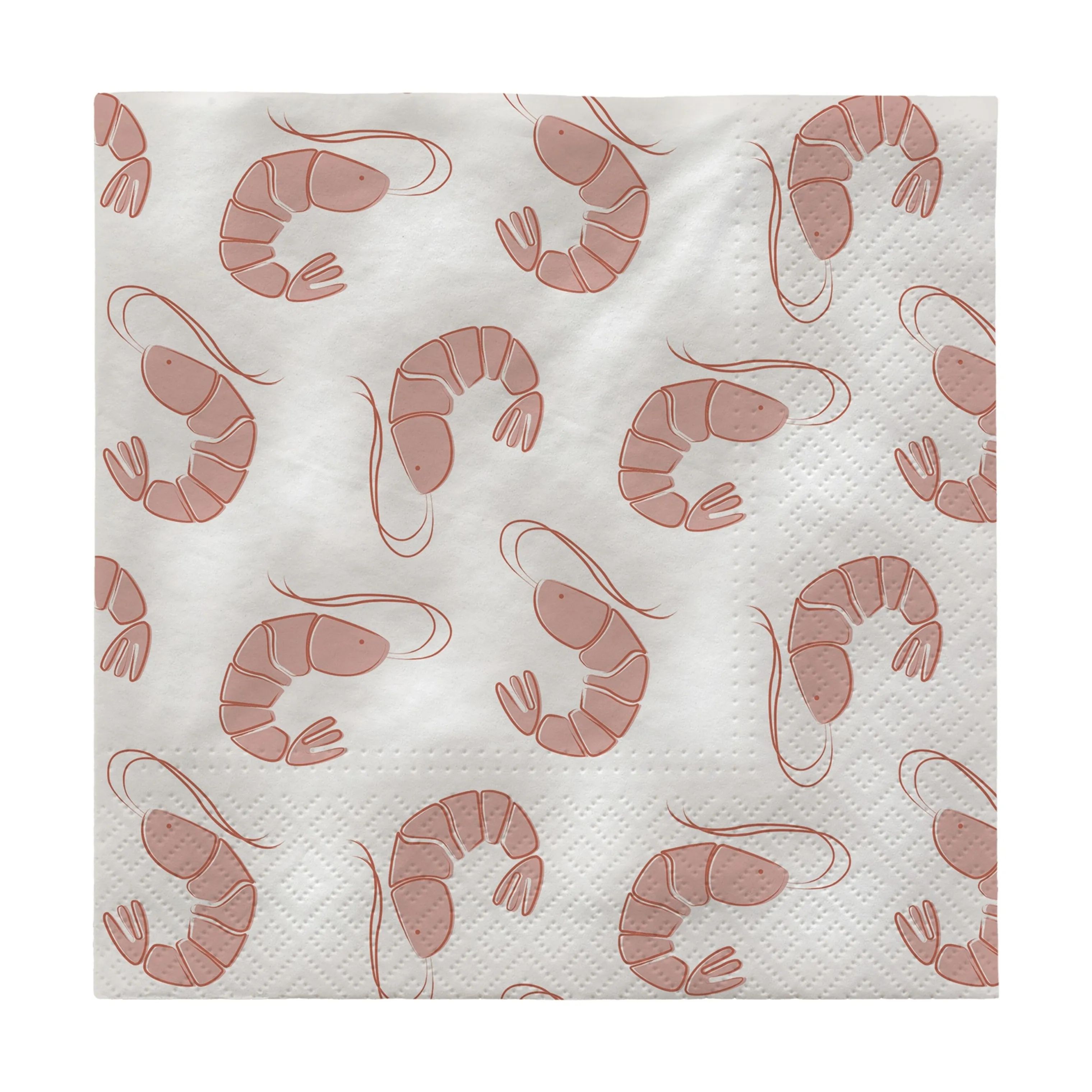 Broste Copenhagen Papirservietter Shrimp Papirserviet i Pink, 1