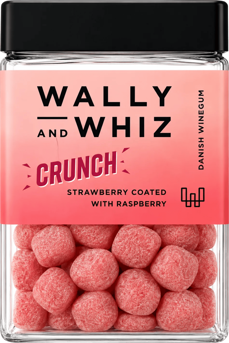 Wally and Whiz Søde sager Crunch Vingummi - Jordbær med hindbær i Rød, 1