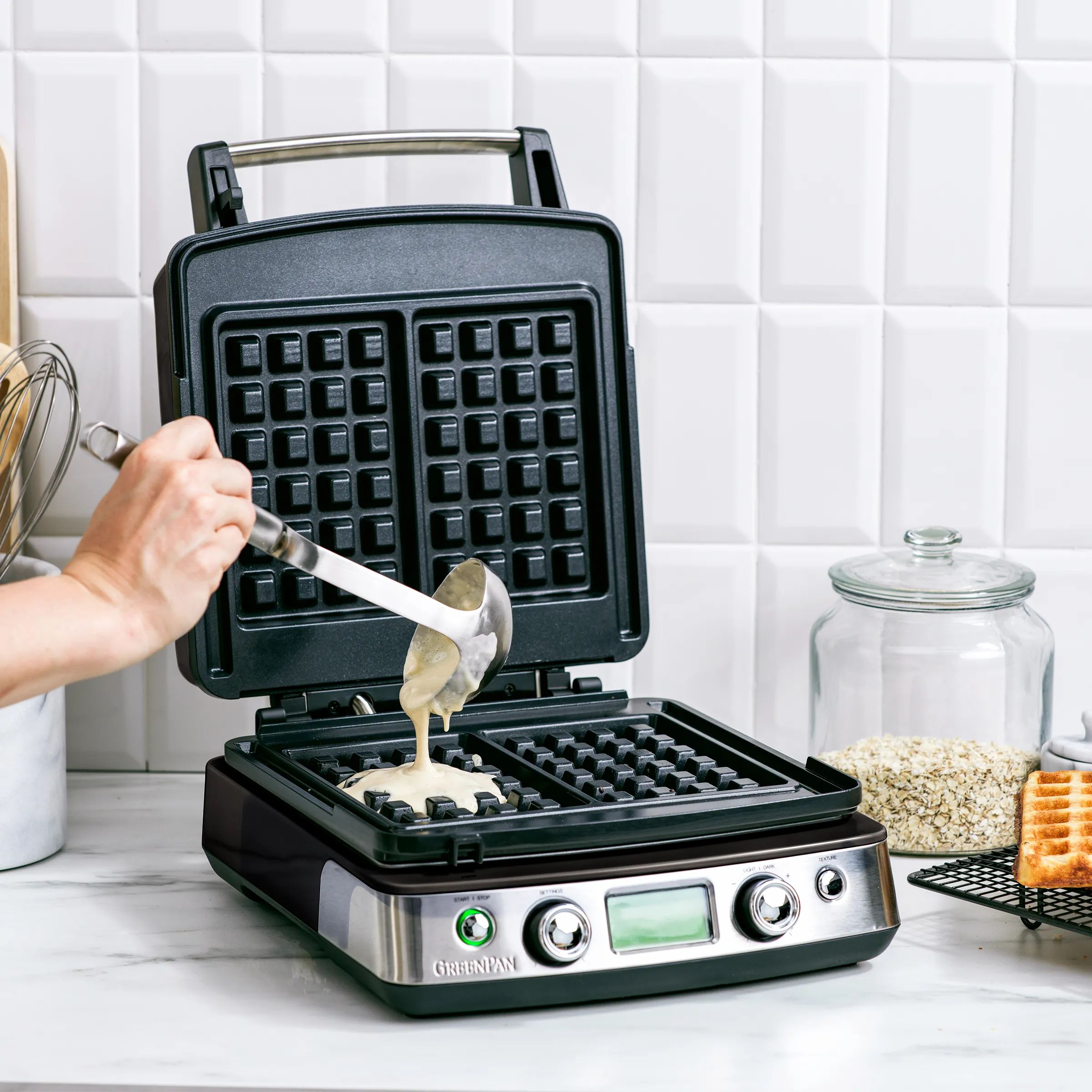 Greenpan Vaffeljern Elite Vaffeljern i Black, 8