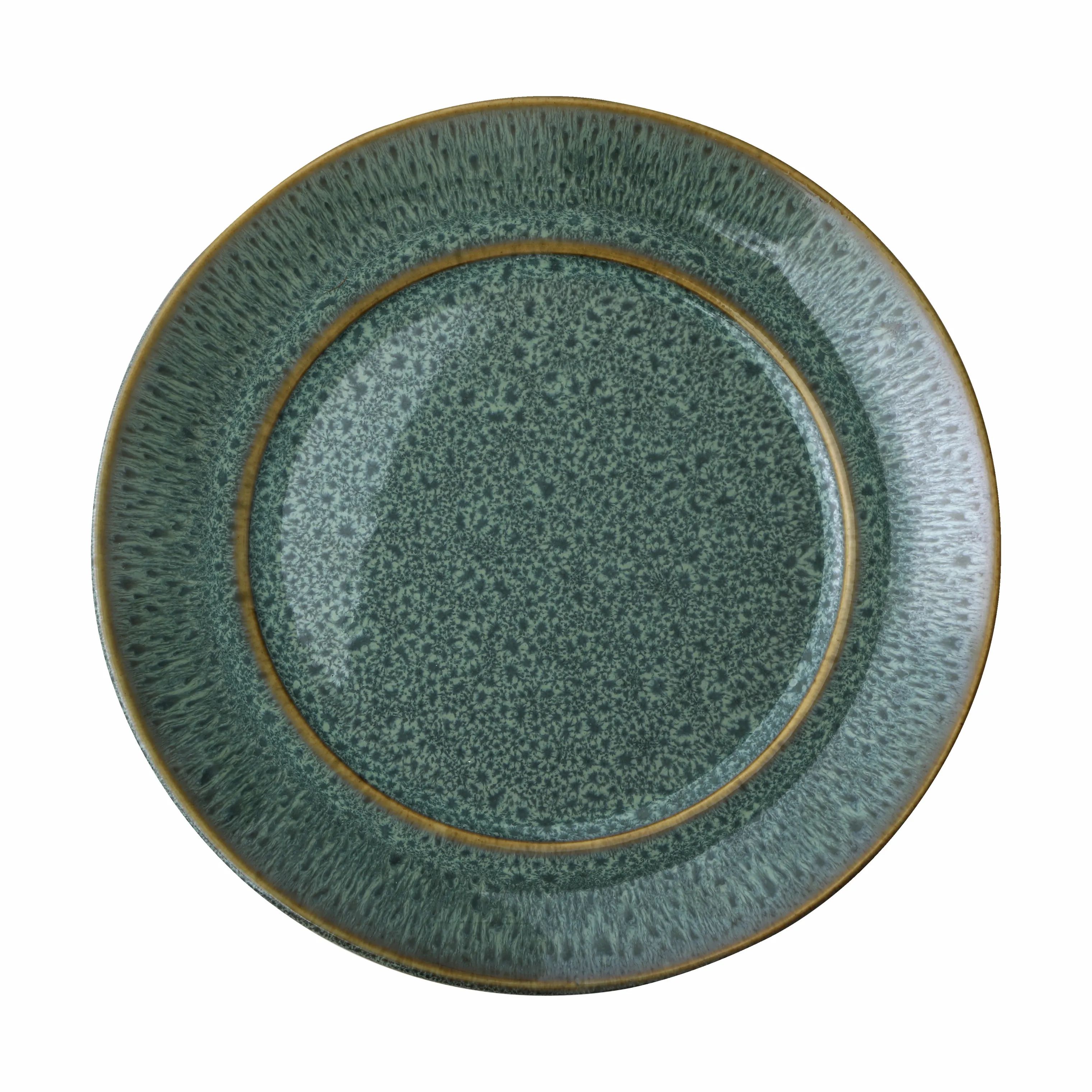 CASA Living Frokosttallerkener Sofia Frokosttallerken i Grøn, 22 cm, 1