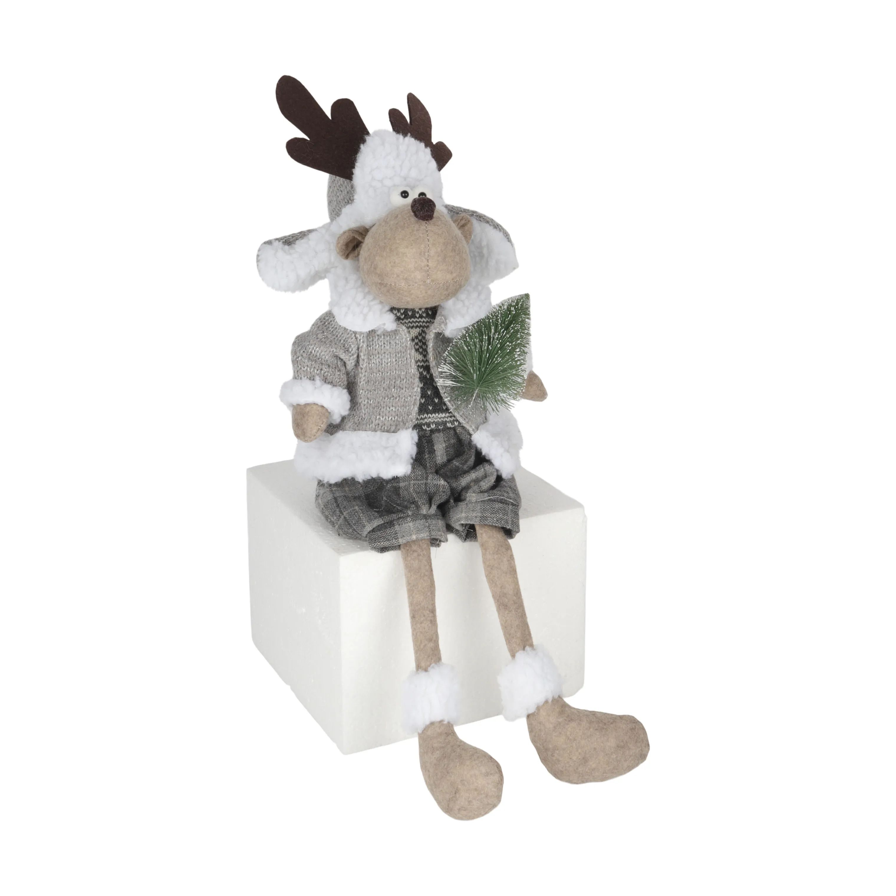 Casa Christmas Dyrefigurer Rensdyr i Siddende dreng, 1