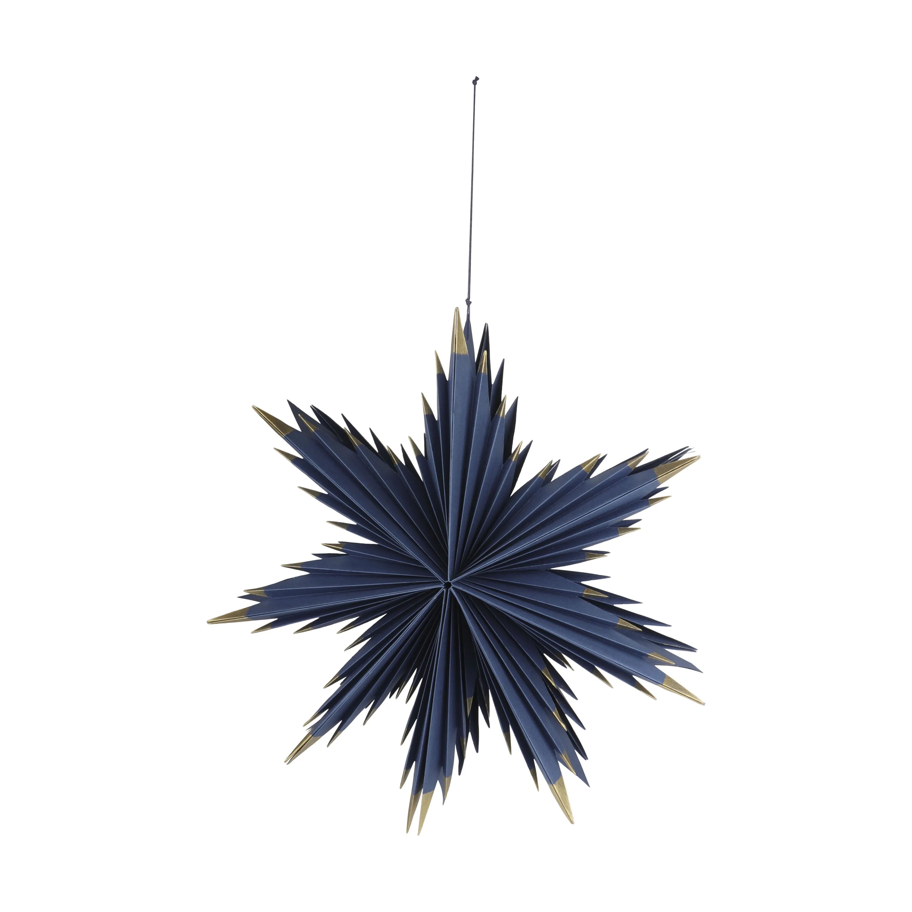 Casa Christmas Øvrigt julepynt Stjerne i Mørkeblå/guld, 40 cm, 1