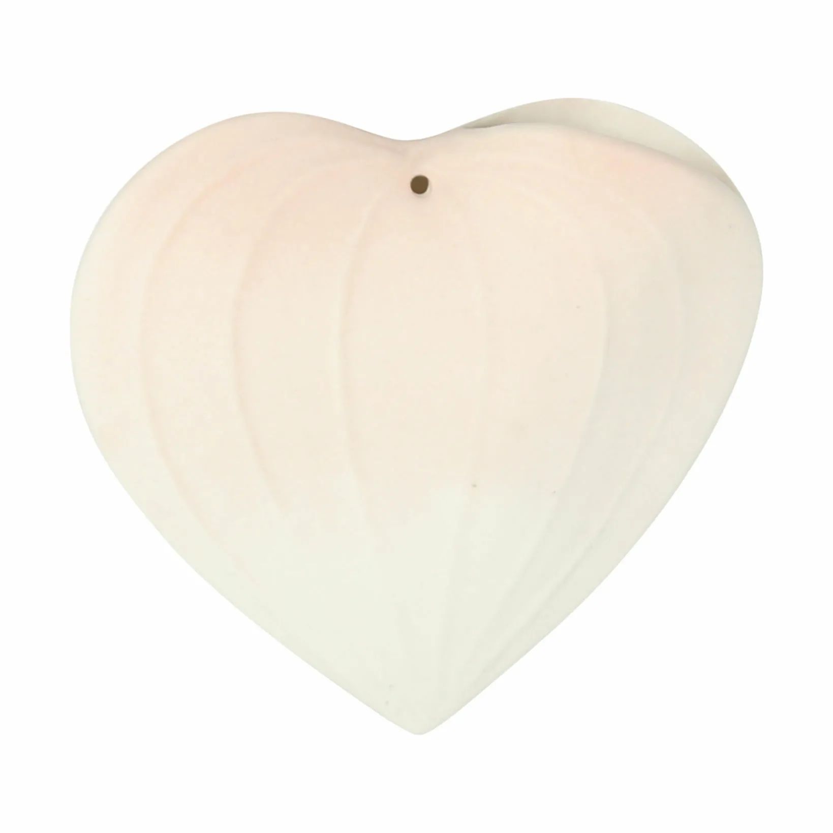 CASA Living Vaser Boligtilbehør SS20 Hjerte Vase m. ophæng - 2 stk. i Hvid/rosa, 9 cm, 1