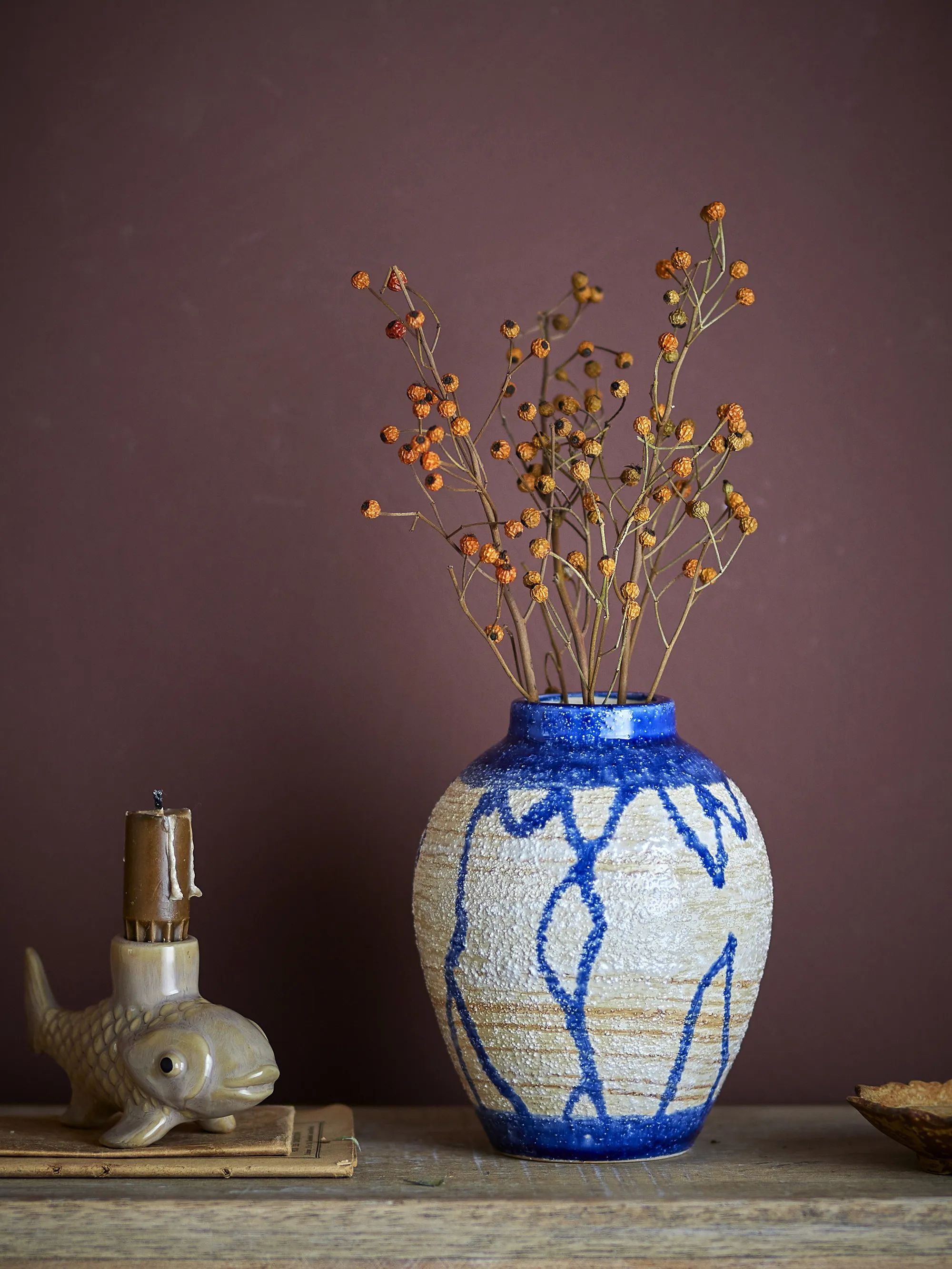Creative Collection Vaser Avon Vase i Blå, 2