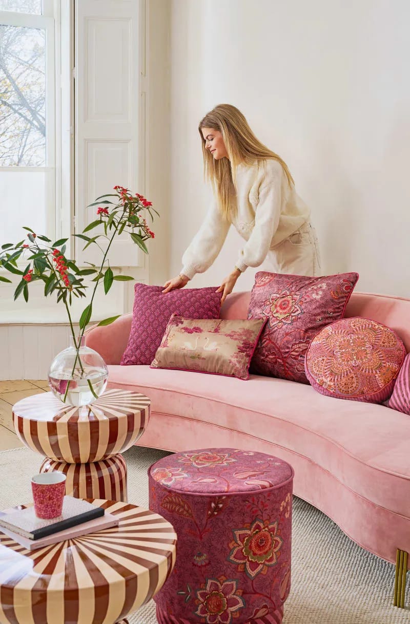 PIP Studio Pyntepuder Pip Studio Home Textiles Alfombra Pyntepude i Pink, 3