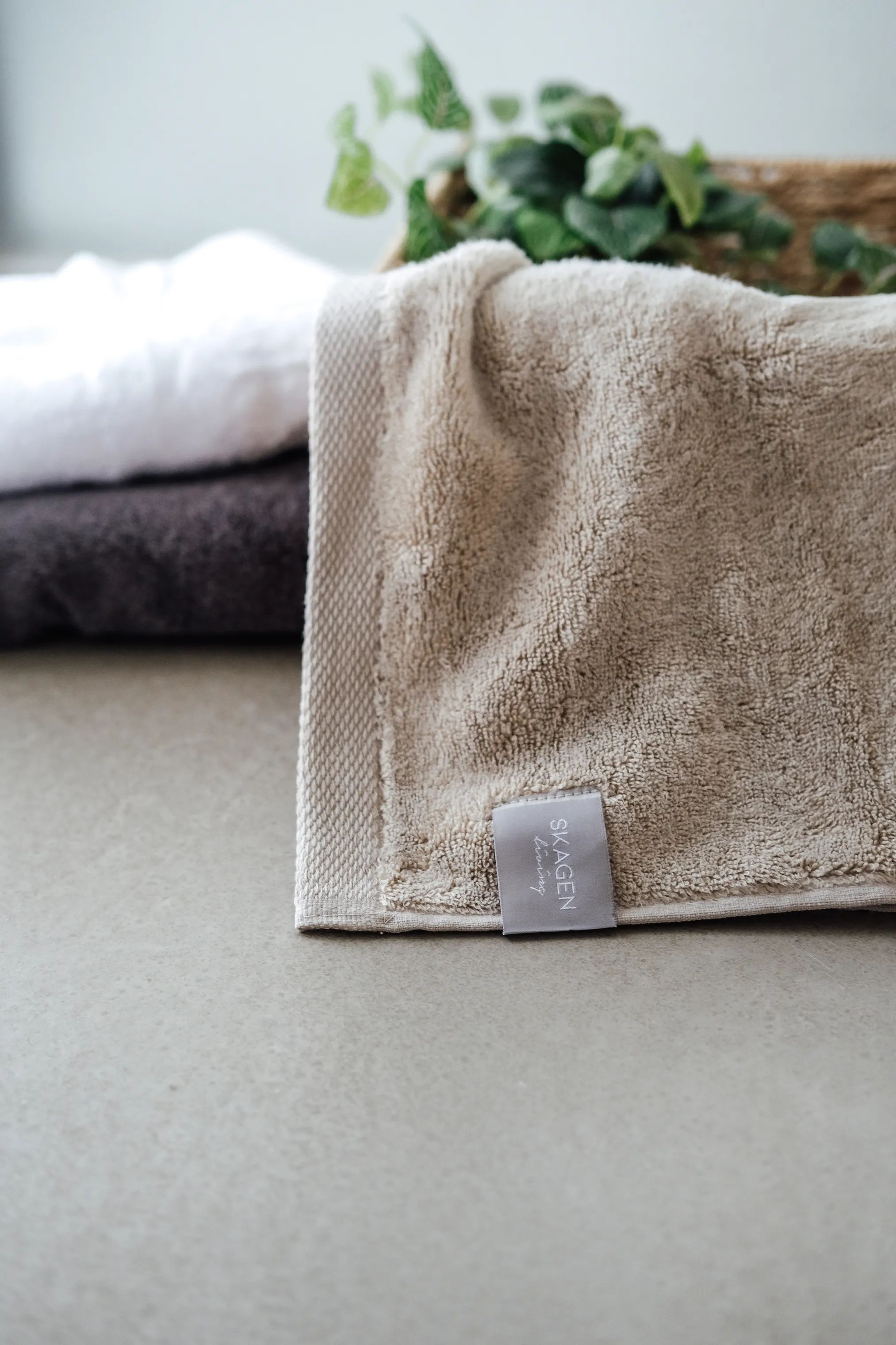 SKAGEN living Håndklæder Håndklæde i Beige, B50 x L100 cm, 5