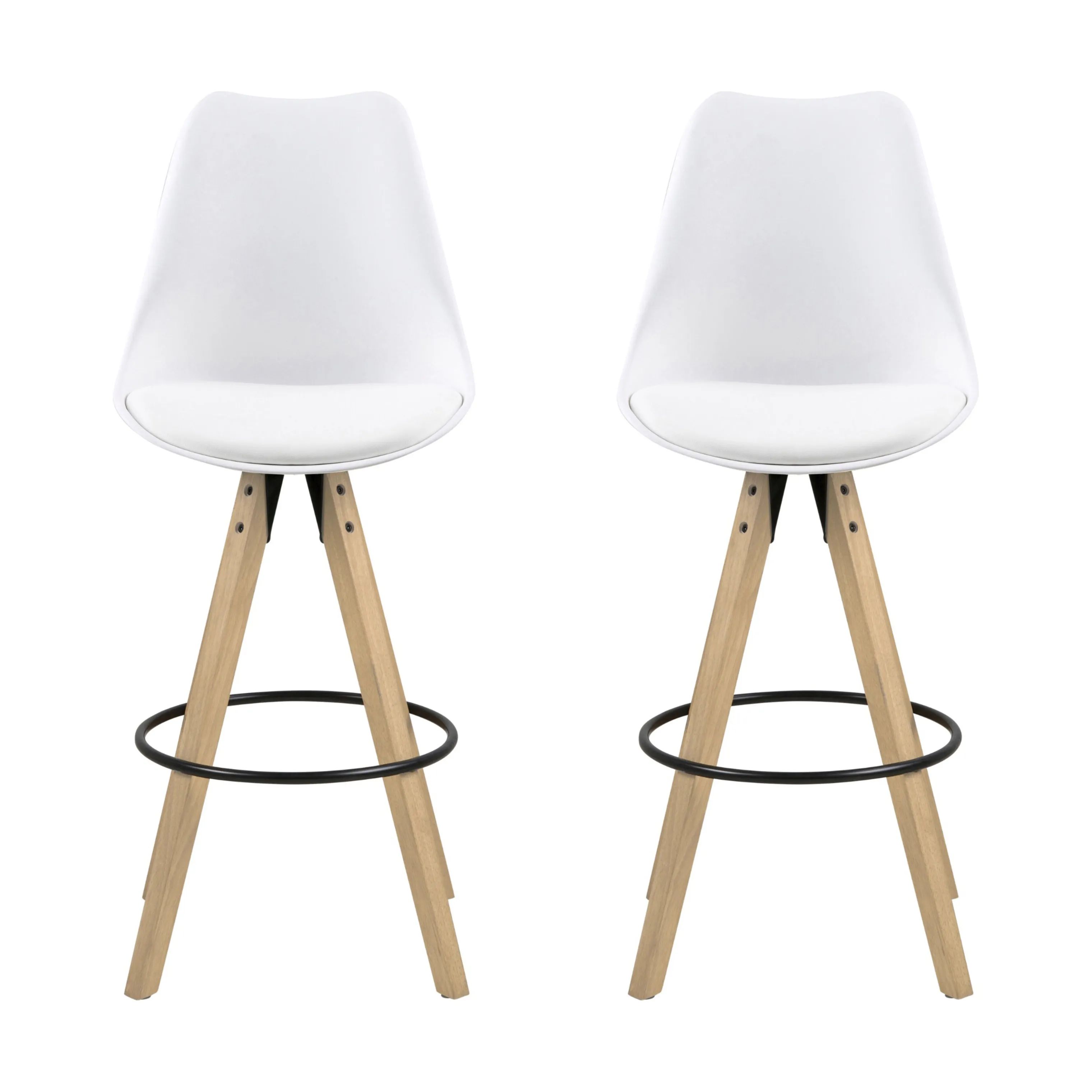 CASA Living Barstole Dima Barstol - 2 stk i Hvid, 1
