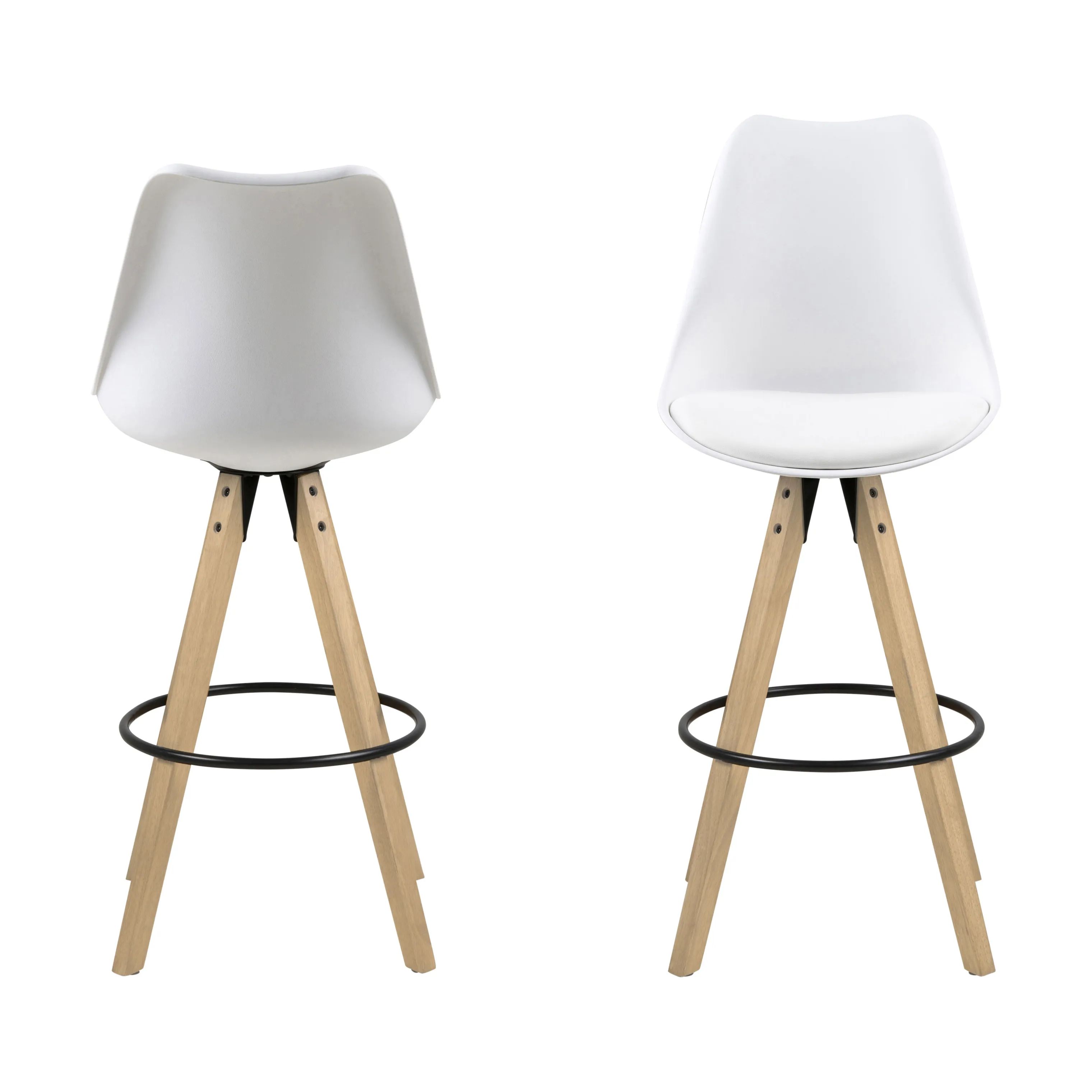 CASA Living Barstole Dima Barstol - 2 stk i Hvid, 4