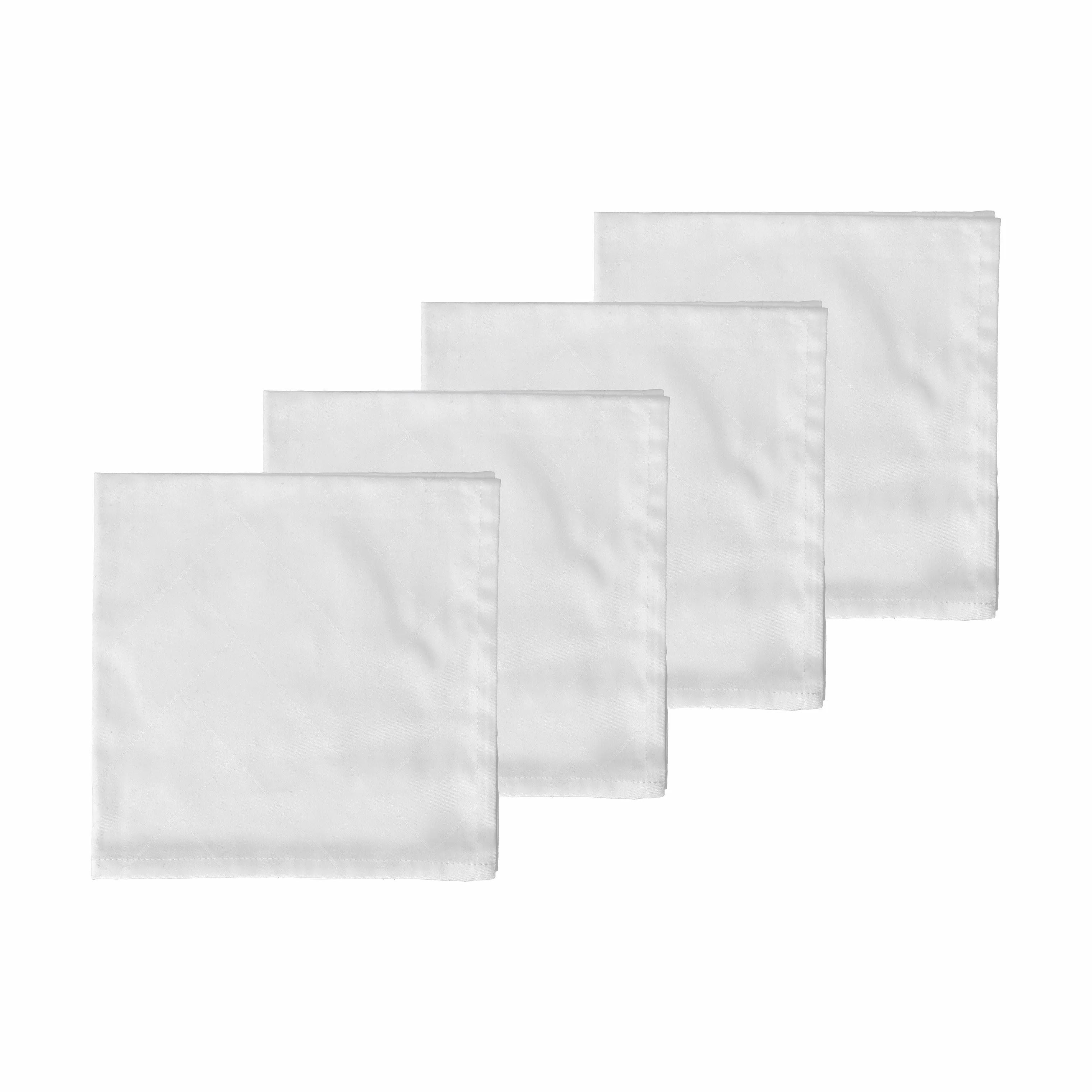 Södahl Stofservietter Tiles Damask Mundserviet - 4 stk. i Hvid, 1