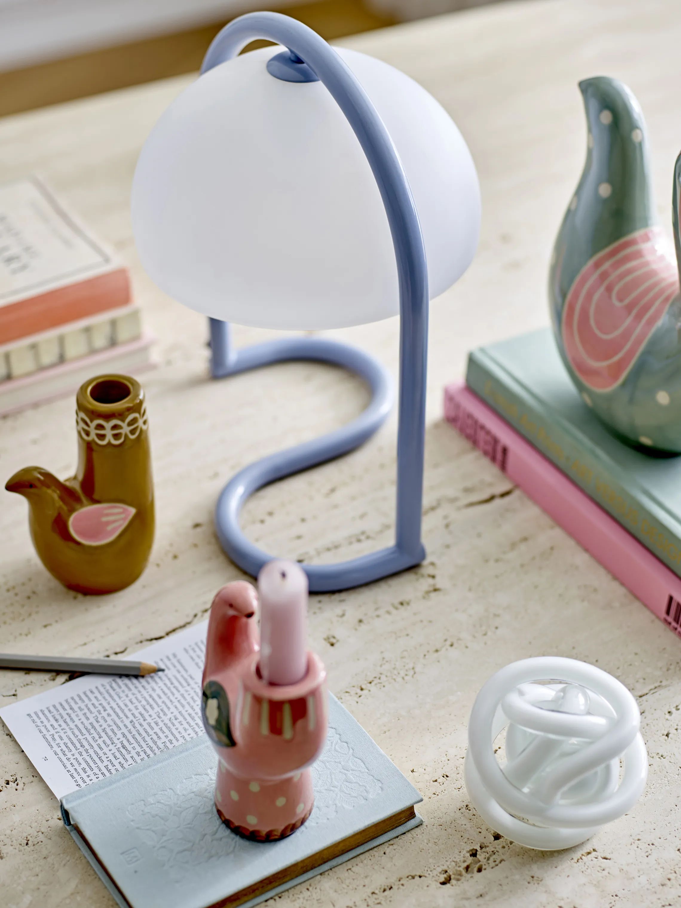 Bloomingville Bordlamper Favour Bordlampe i Blå, 2