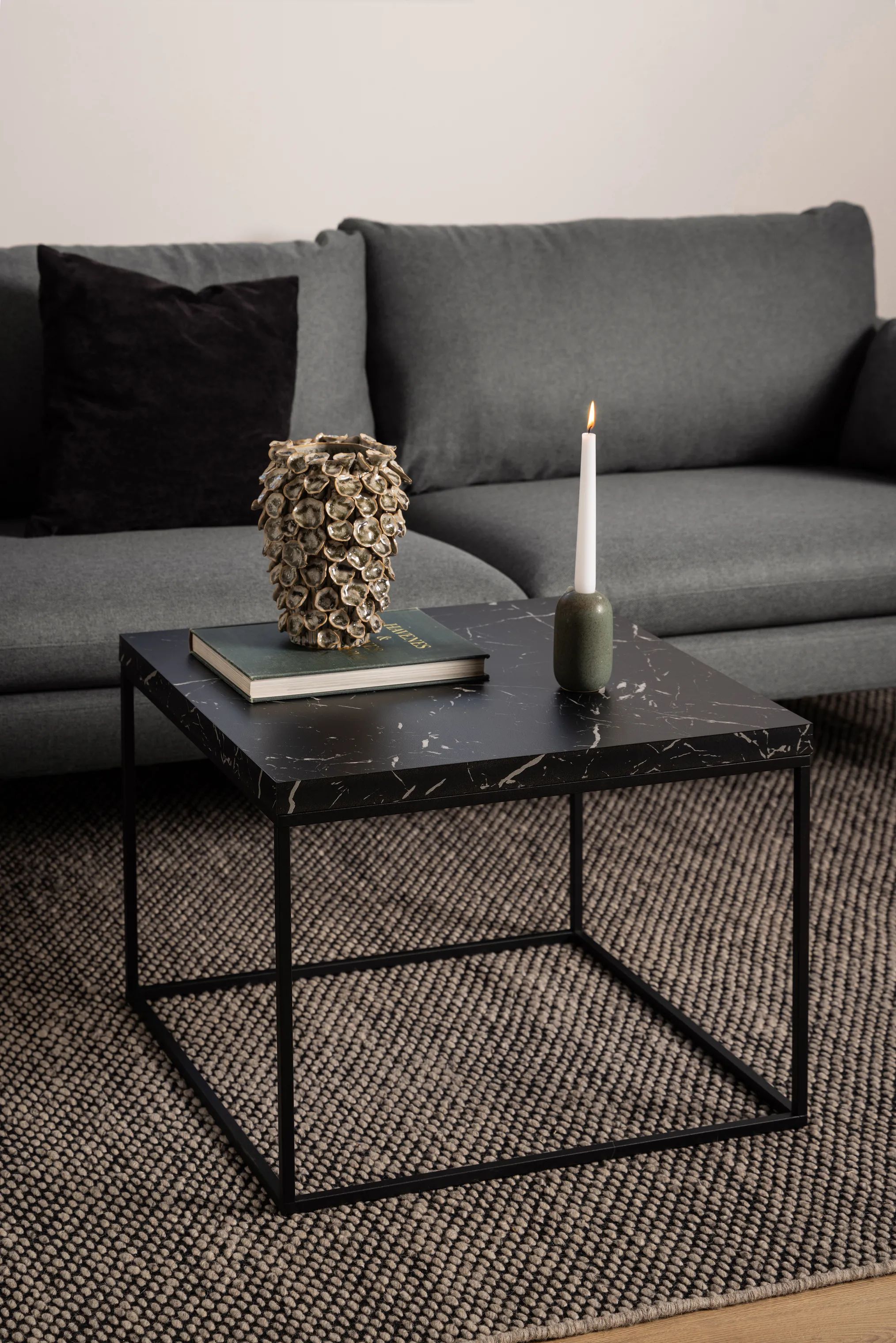 CASA Living Sofaborde Barossa Sofabord i Sort, B60 x L60 cm, 2