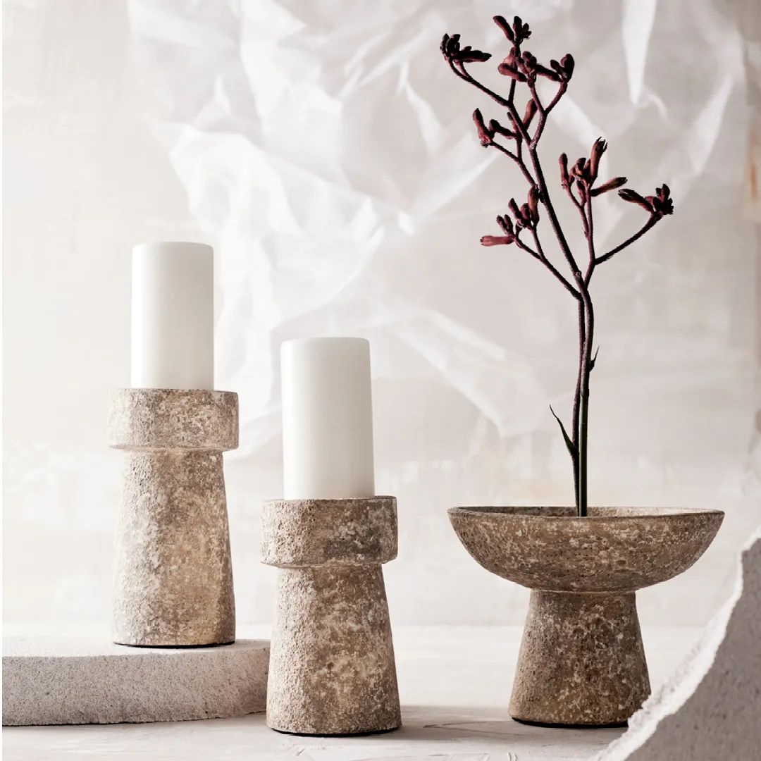 Muubs Bloklysestage Eris Lysestage i Sand, 5