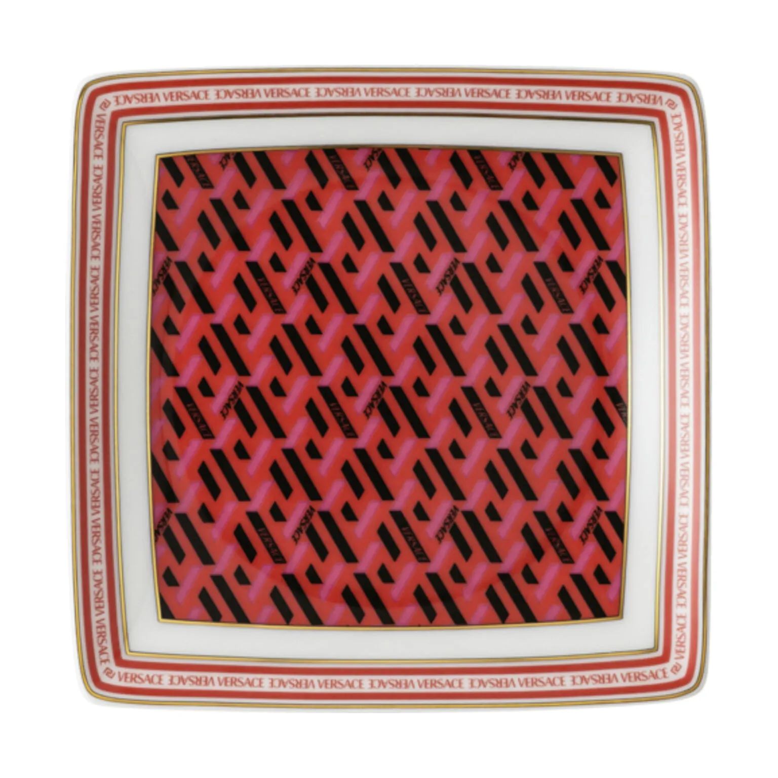 Versace Skåle Signature Skål i Rød, 11,3 cm, 1