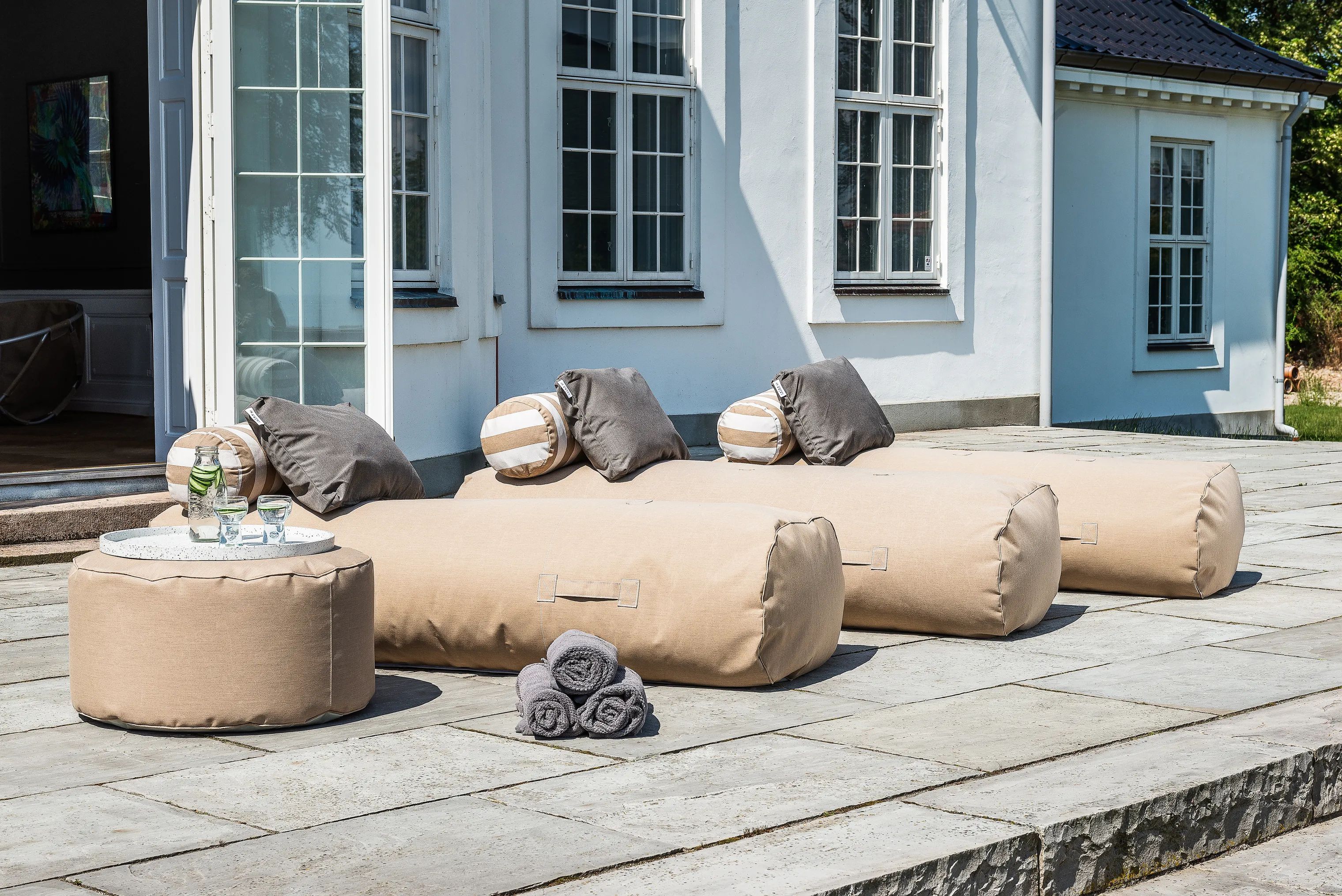 TRIMM Copenhagen Liggestole Mini Rocket Rocket Daybed i Taupe, 180 cm, 2