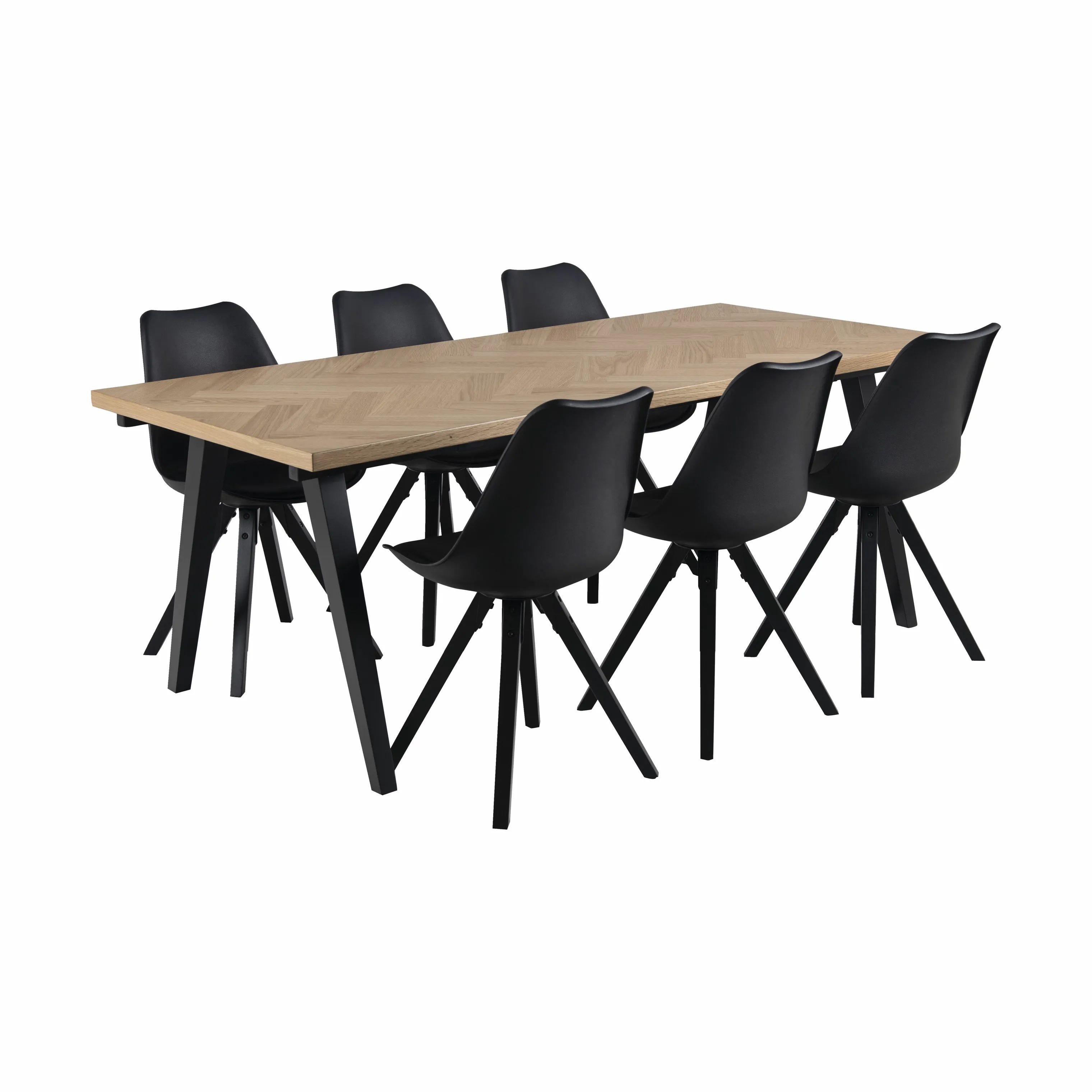 CASA Living Spisebordsstole Dima Spisebordsstol - 2 stk. i Sort, 4