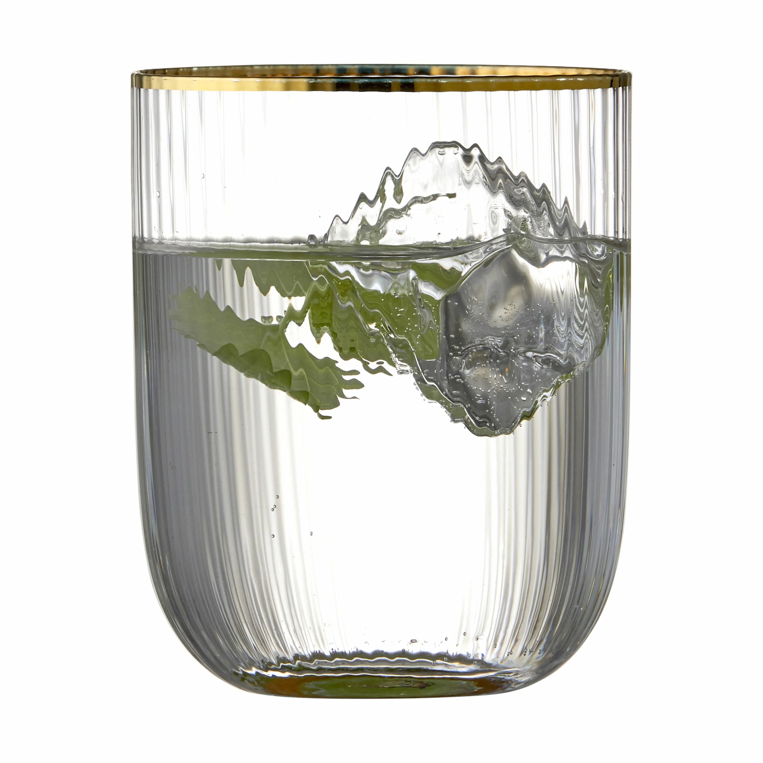 Lyngby Glas Vandglas Palermo Tumbler - 4 stk. i klar, 35 cl, 4