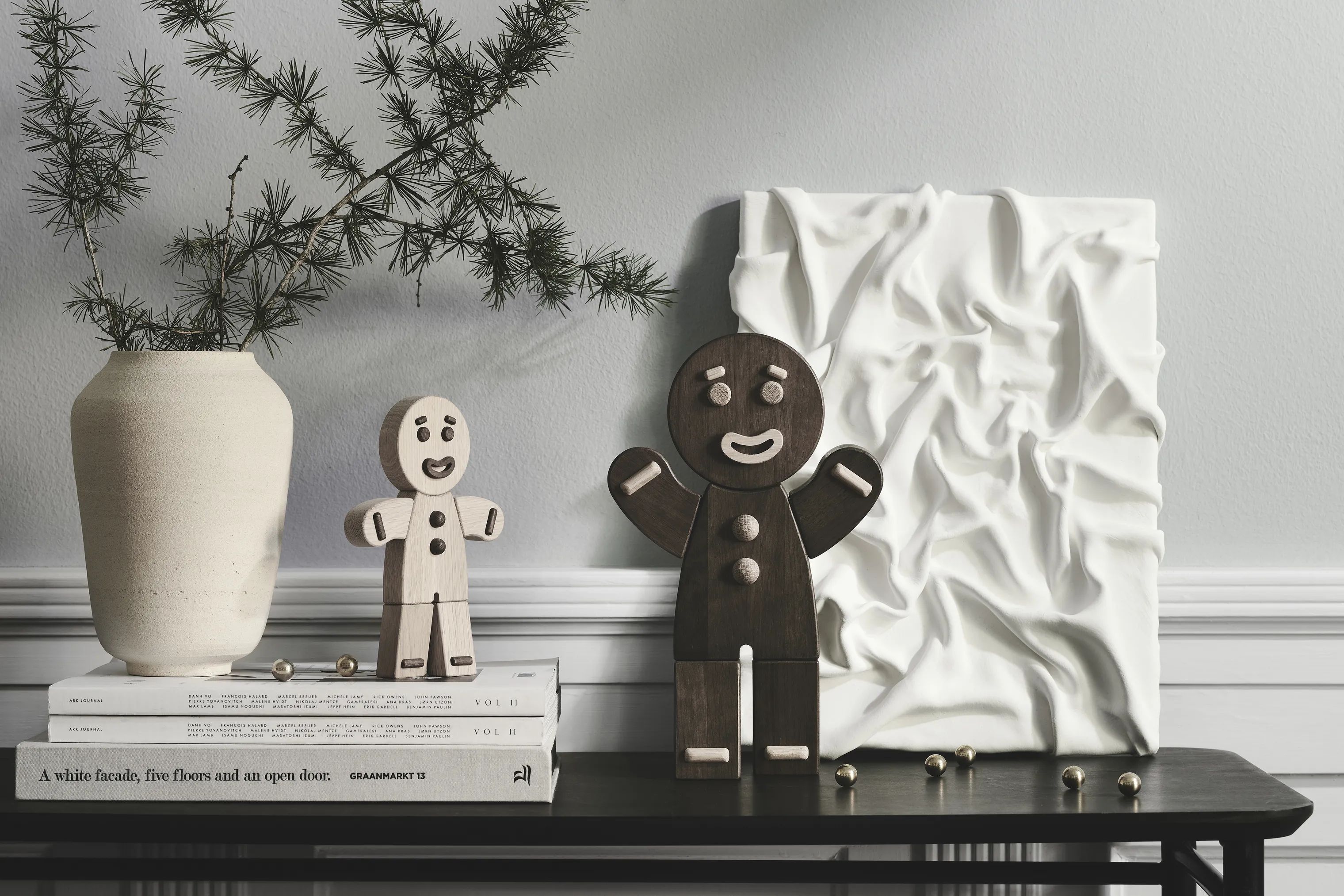 BOYHOOD Øvrige figurer Gingerbread Man i Røget Eg, 19 cm, 2