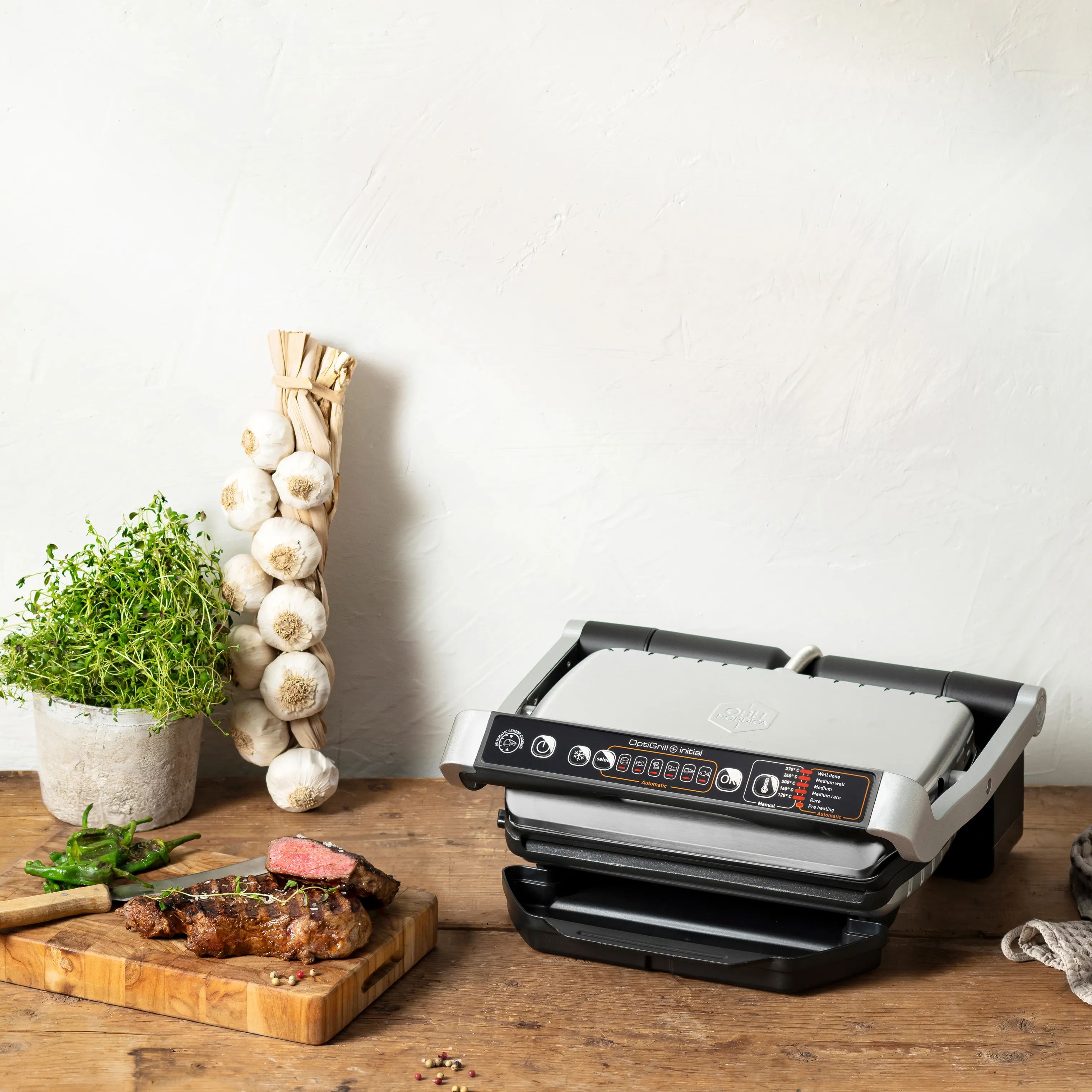 OBH Nordica Bordgrill OpriGrill+ Initial Bordgrill i Stål, 5