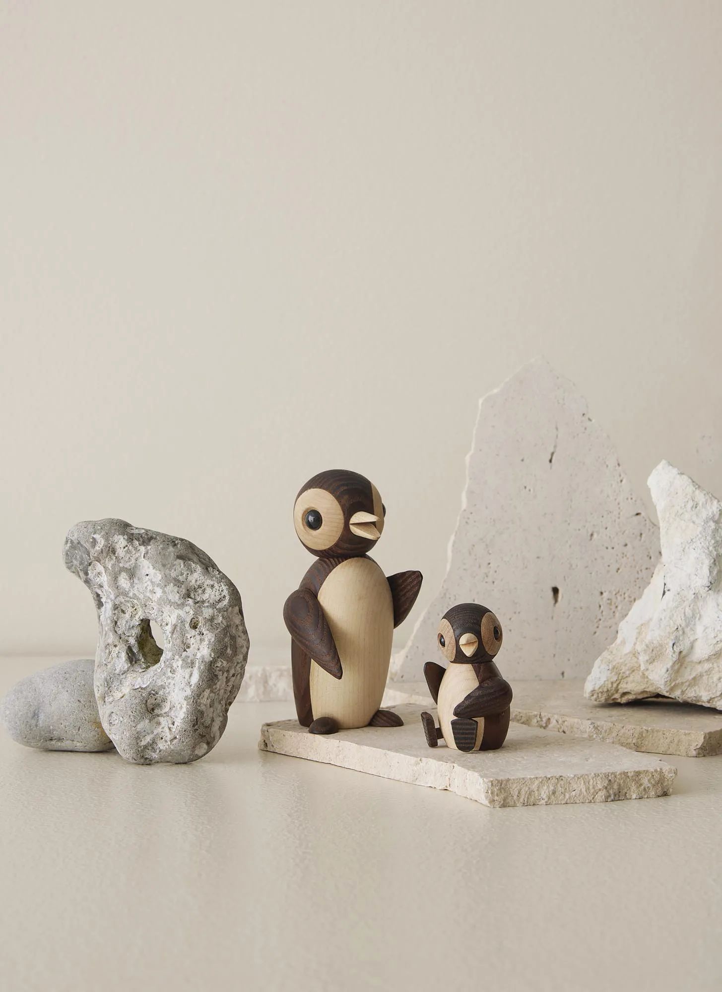 Spring Copenhagen Dyrefigurer Pingvinunge Snow i Natur, 2