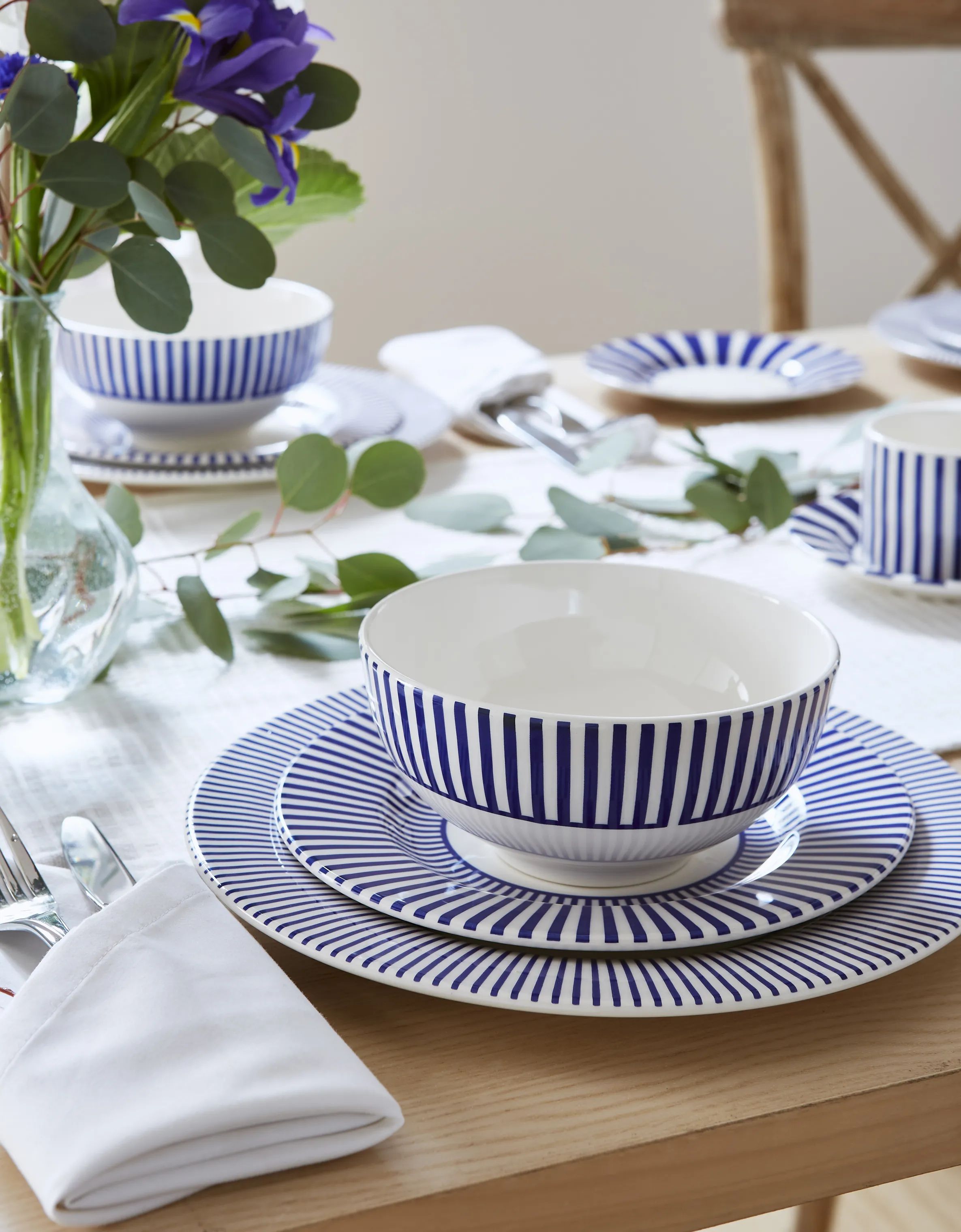Spode Serveringsskåle Steccato Skål - 4 stk. i blå/hvid, 2