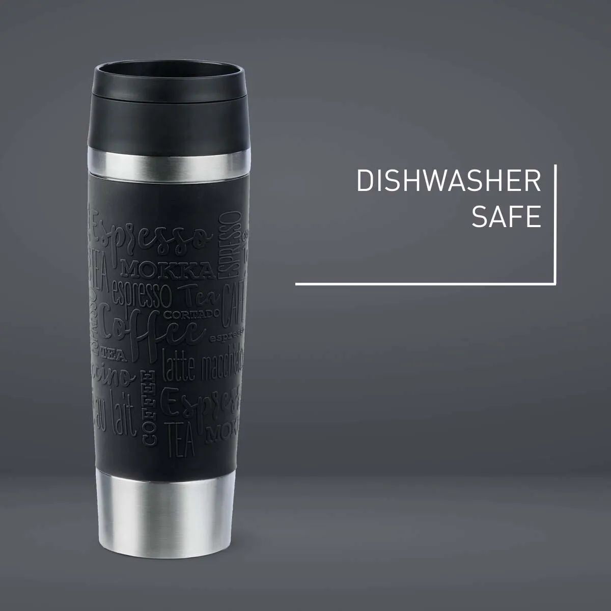 Emsa To go kopper To Go To-Go Classic Rejsekrus i Black, 0.5 L, 6