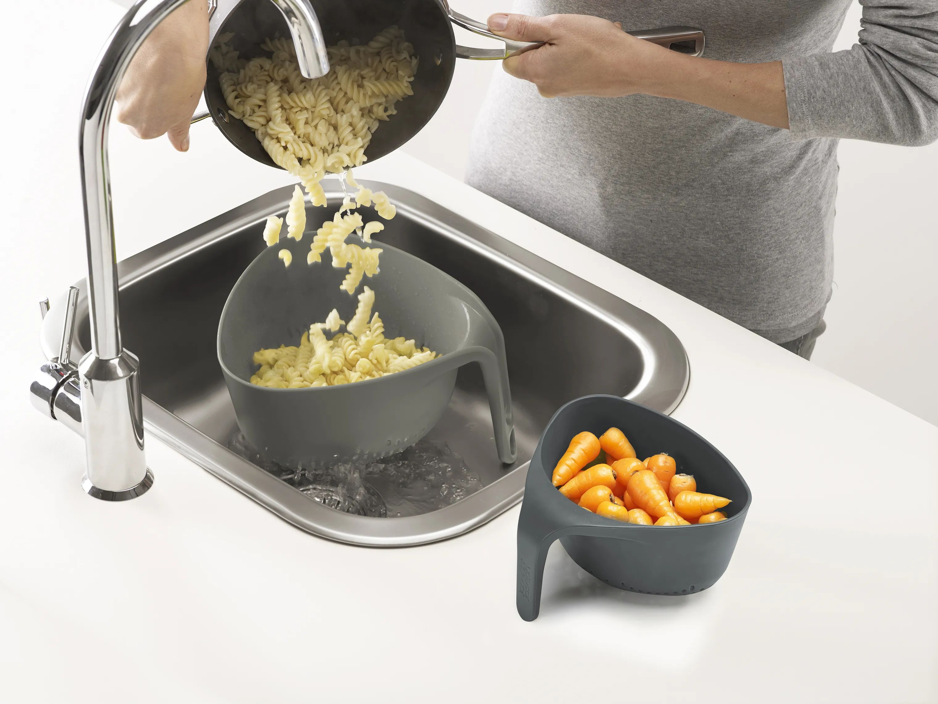 Joseph Joseph Dørslag Nest Dørslag - 2 stk. i JJ Slate/JJ Dark Slate, 3