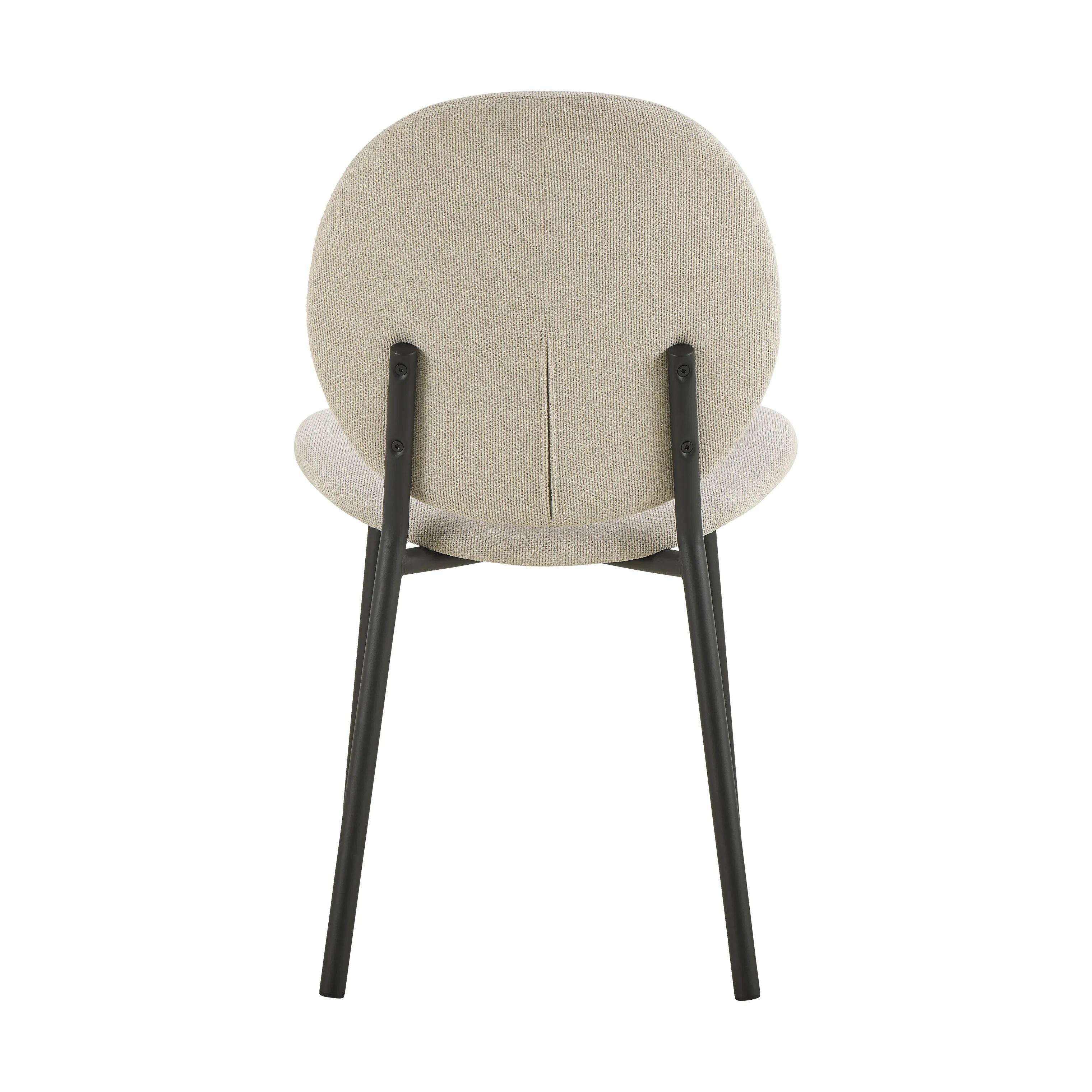 CASA Living Spisebordsstole Cliff Spisebordsstol - 2 stk. i Beige/mat sort, 7