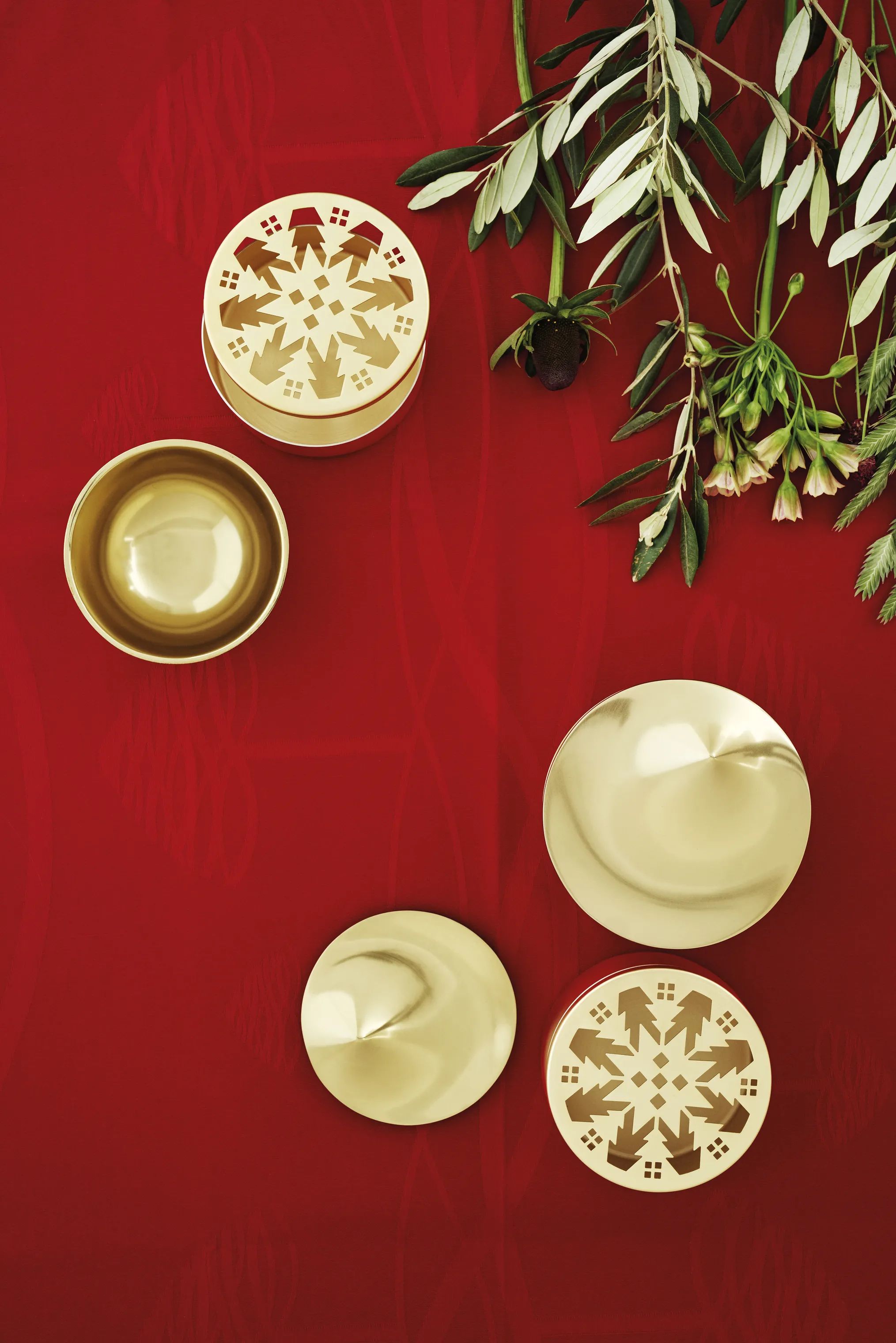 Stelton Øvrigt julepynt Christmas Tangle Nordic Bonbonniere i Guldfarvet, 2