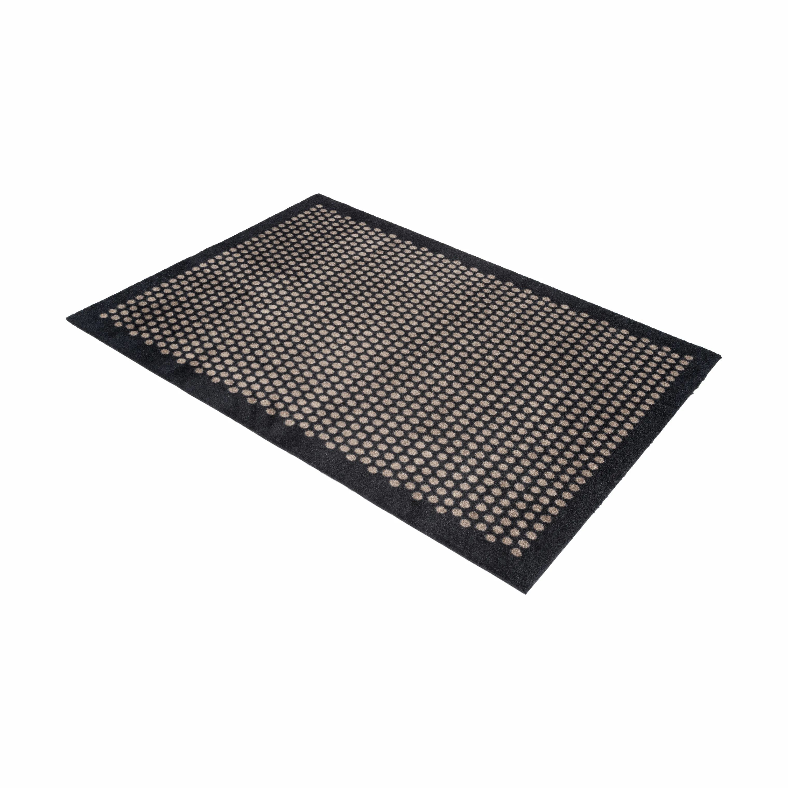 Tica Copenhagen Gulvtæpper Dot Gulvtæppe i Sort/sand, B90 x L130 cm, 4