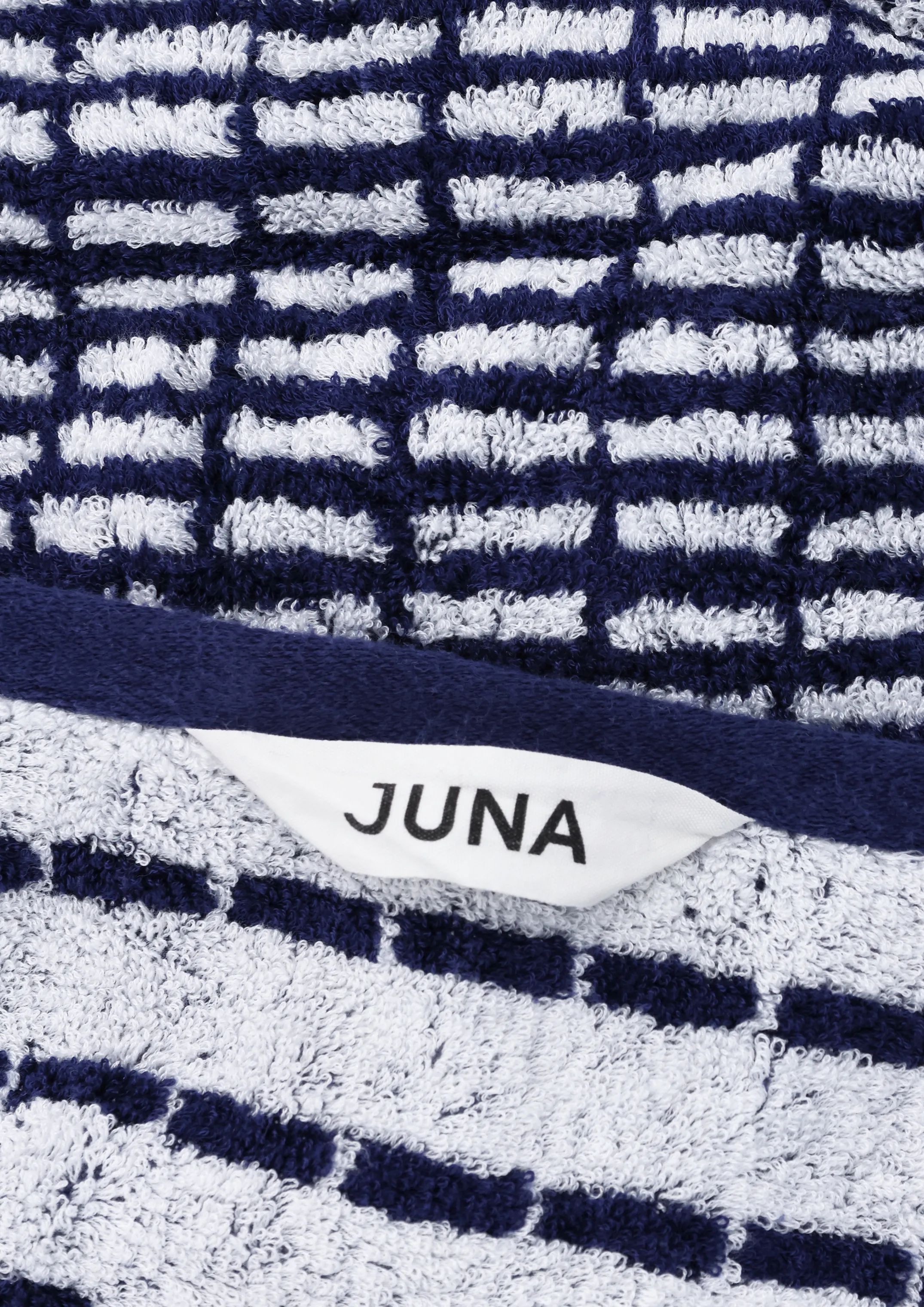 Juna Håndklæder Nuance Håndklæde i Mørk blå/Hvid, B50 x L100 cm, 2