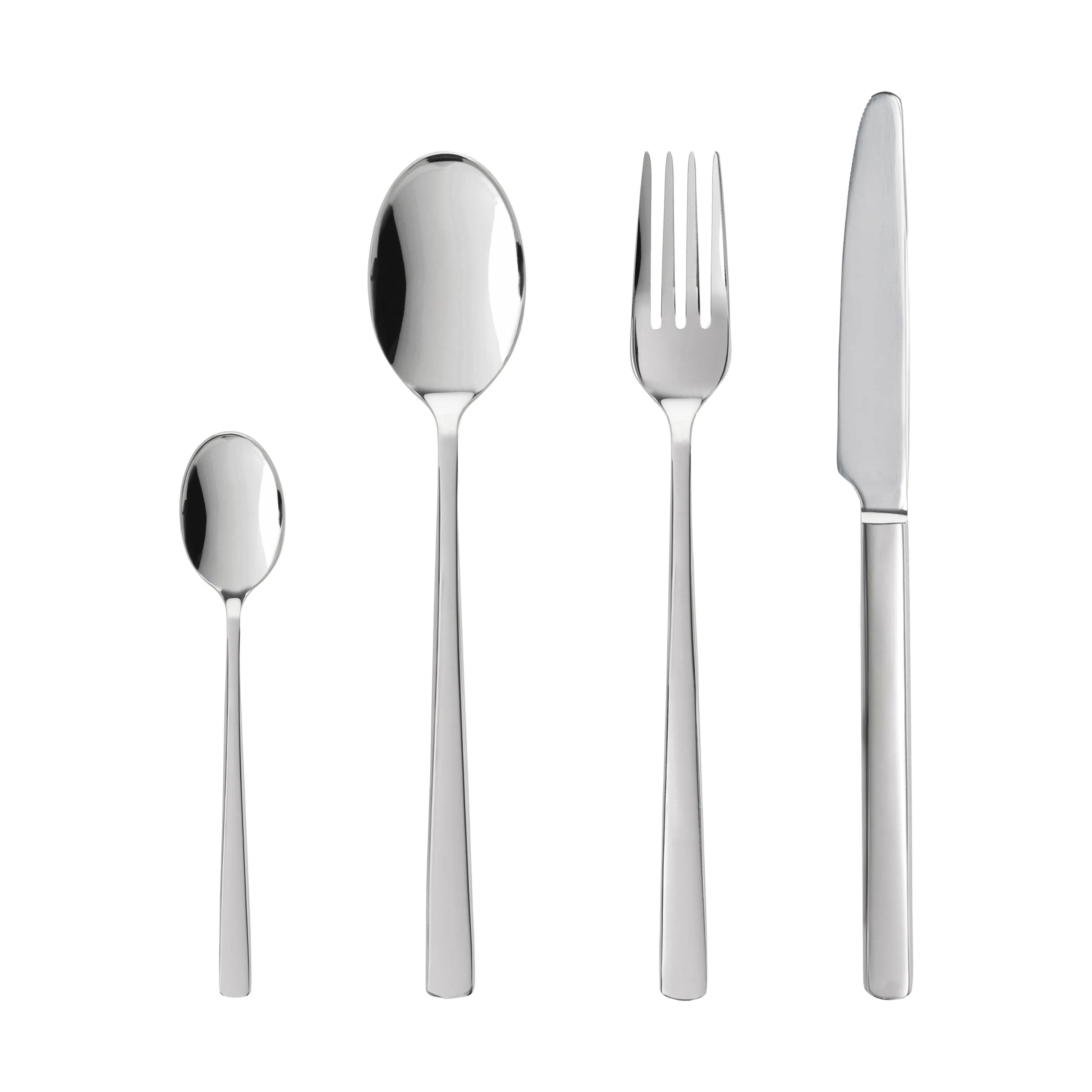 Gense Bestiksæt Essentials Pure Bestiksæt - 16 dele i blank, 1