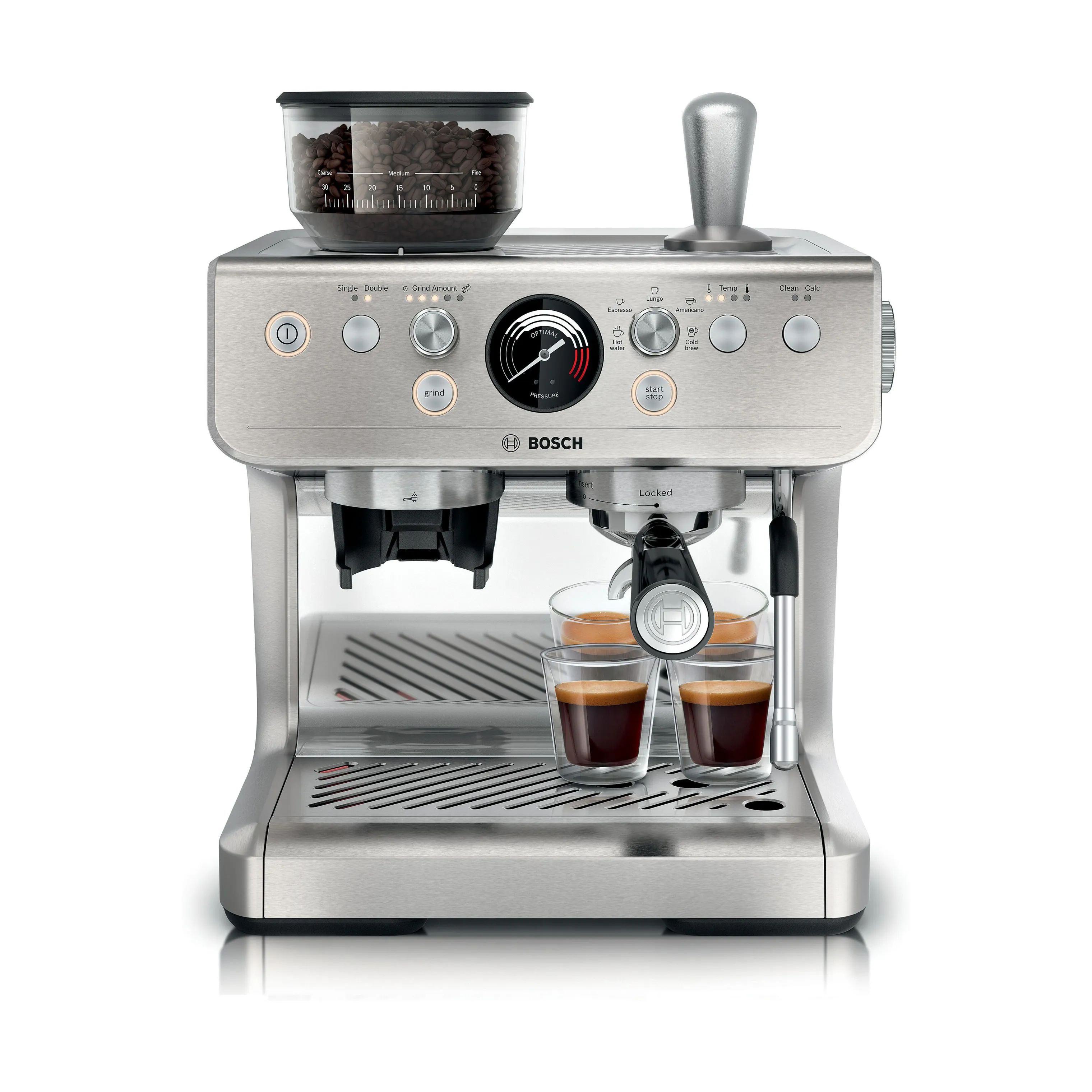 Bosch Espressomaskiner Serie 4 Semi Automatic Espressomaskine i Stål, 1