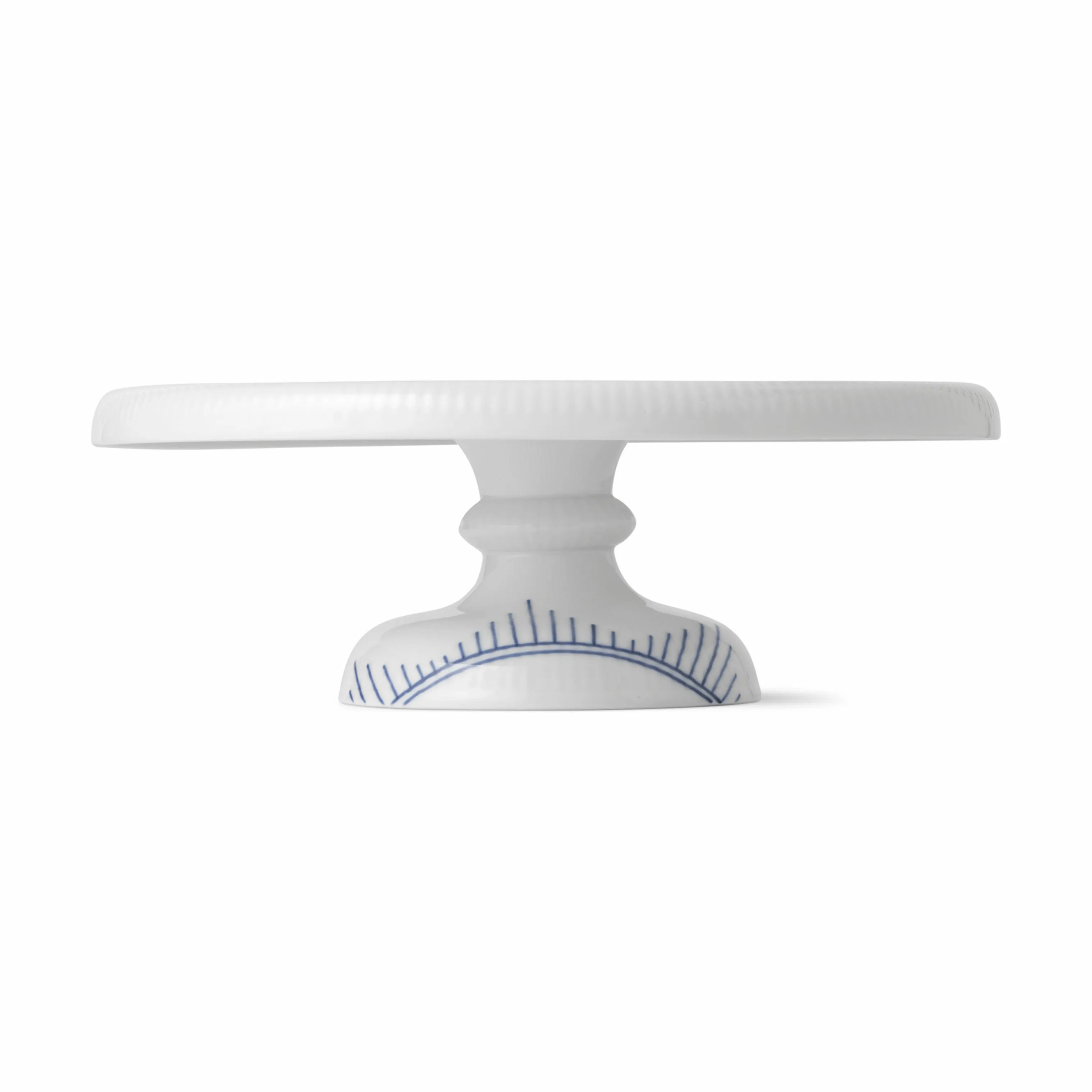 Royal Copenhagen Lagkagefade Blå Mega Riflet Kageopsats i 29,5 cm, 7
